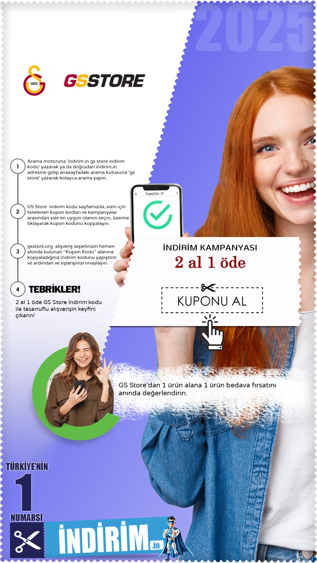 1 alana 1 bedava GS Store kampanyası