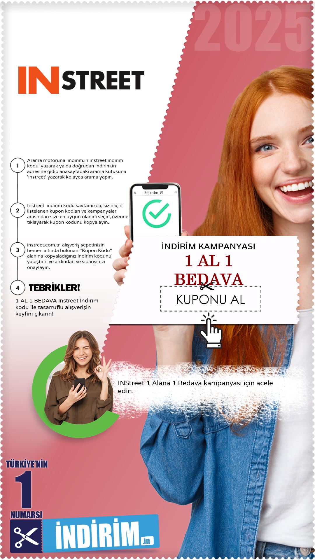 1 Alana 1 Bedava Instreet Kampanyası