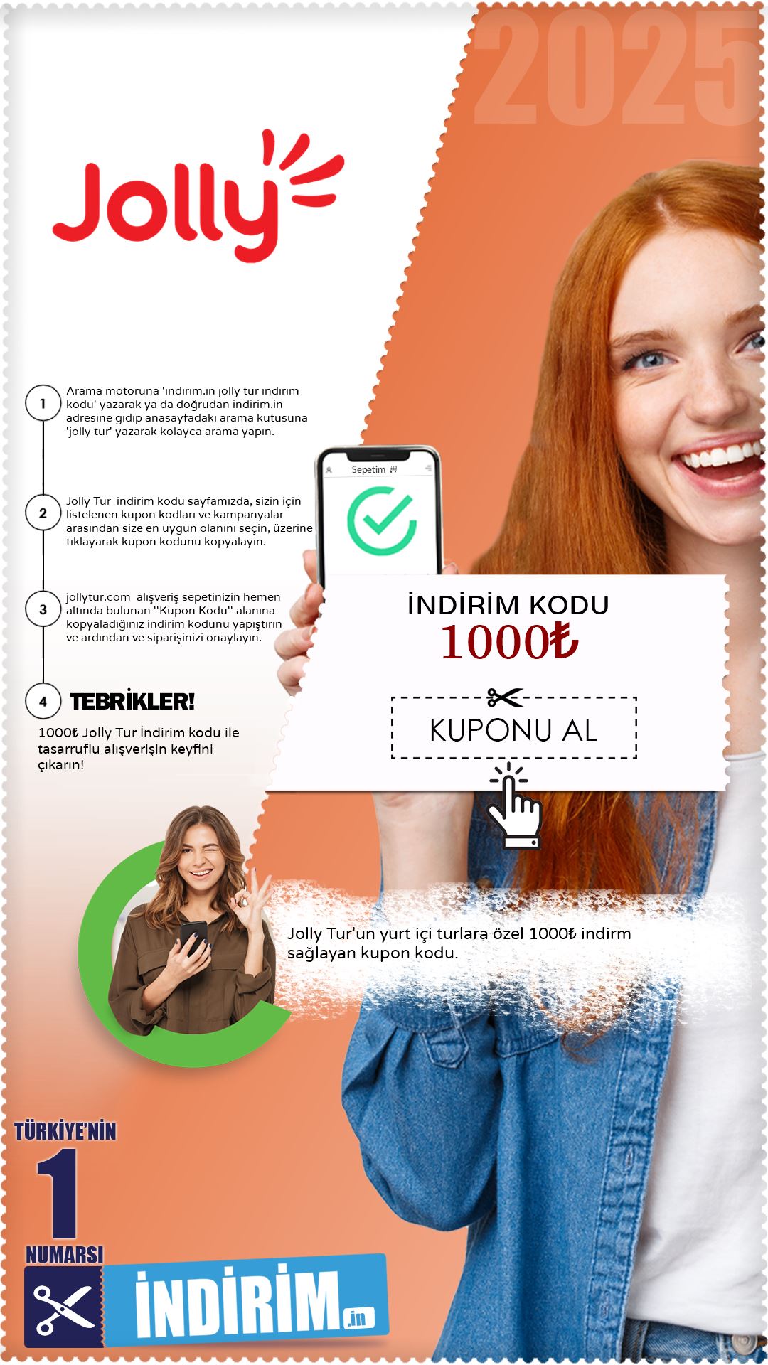 1000₺ Jolly Tur İndirim Kuponu Kodu