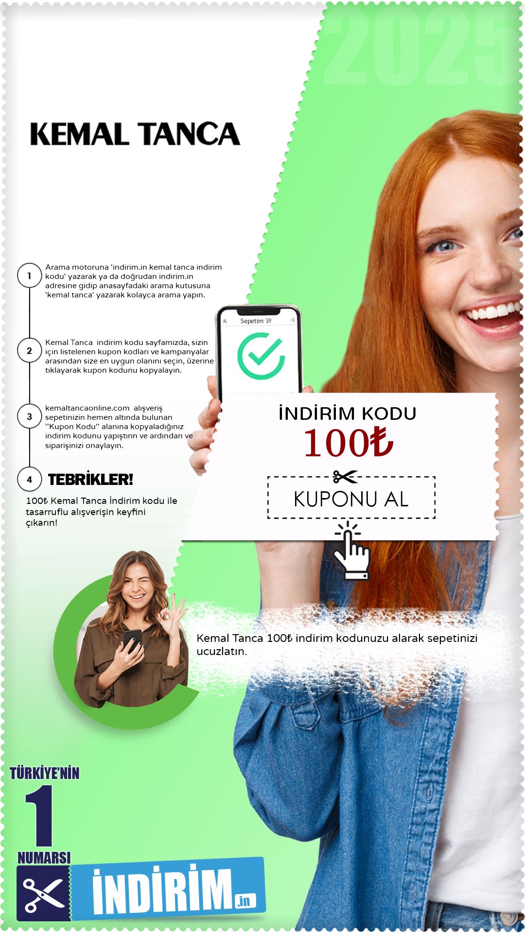 100₺ Kemal Tanca İndirim Kodu