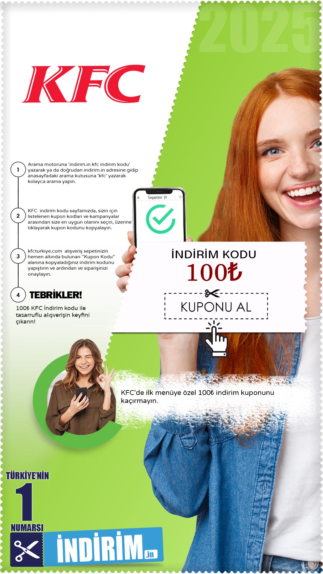 100₺ Kfc İndirim Kuponu