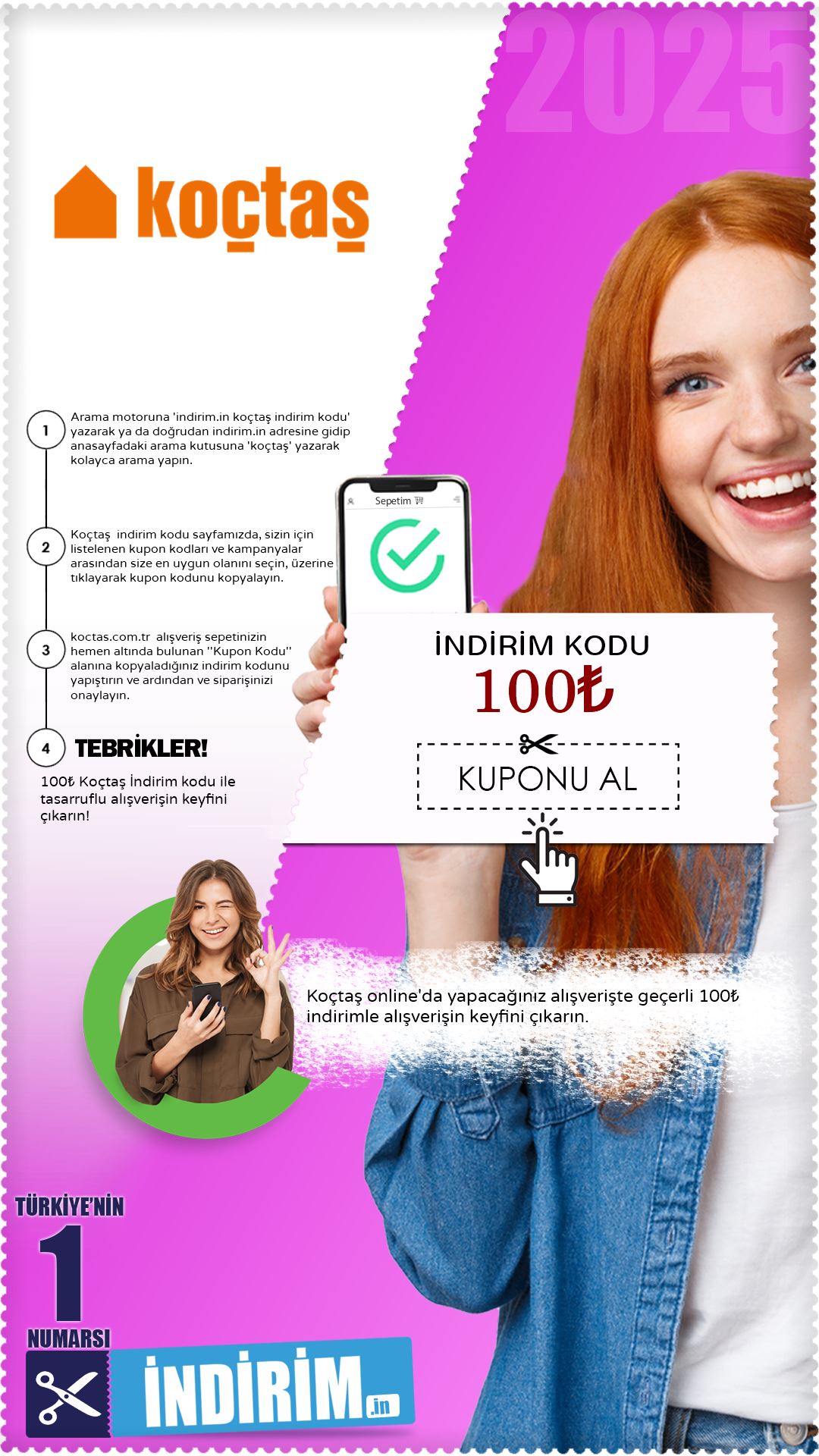 100₺ Koçtaş İndirim Kodu