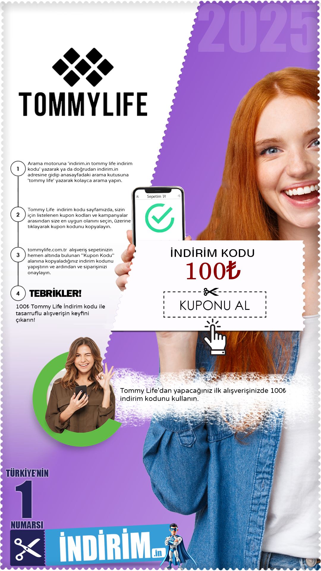 100₺ Tommy Life İlk Alışveriş Kodu