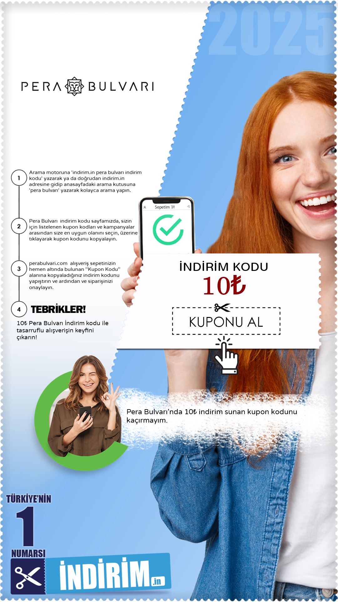 10₺ Değerinde Pera Bulvarı İndirim Kodu