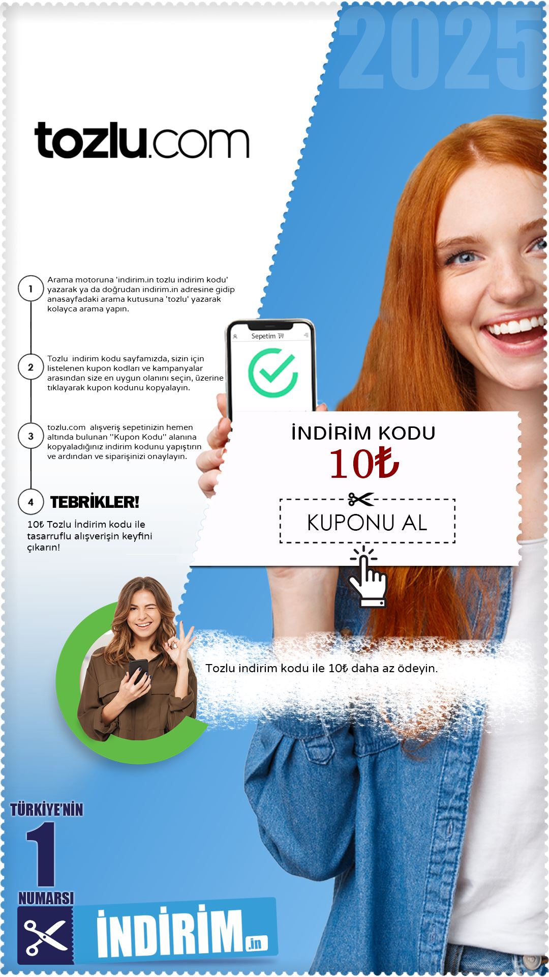 10₺ Tozlu İndirim Kodu