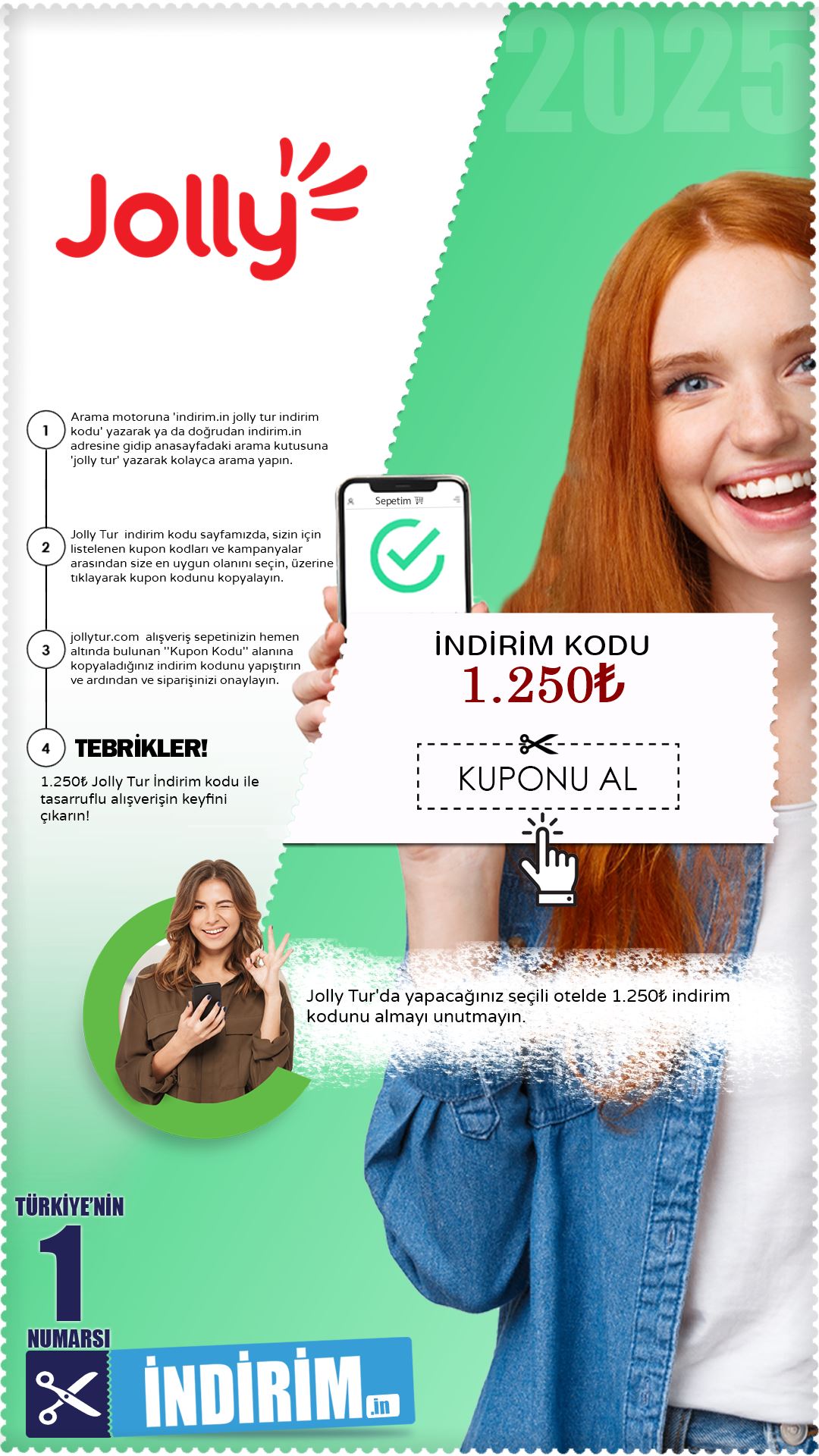 1.250₺ Jolly Tur İndirim Kodu