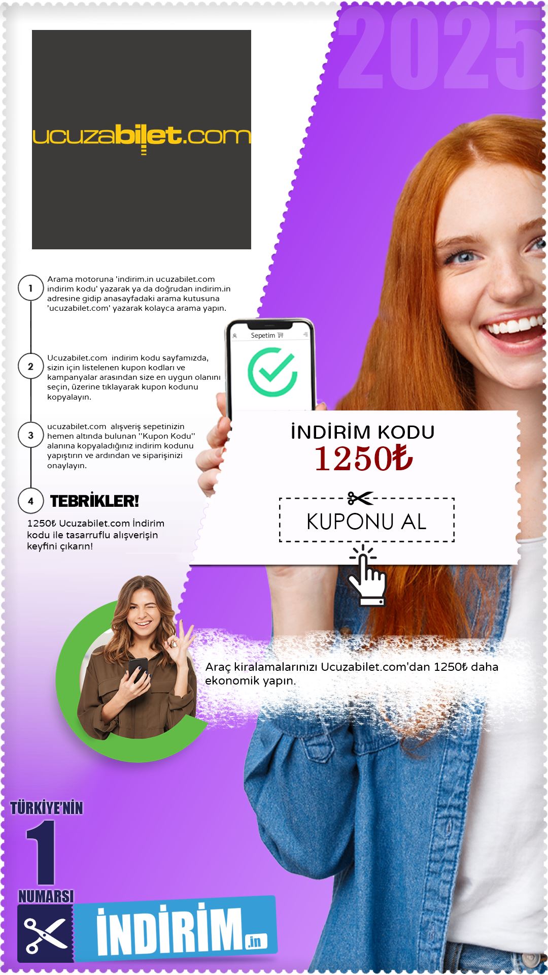 1250₺ Ucuzabilet.Com İndirim Kuponu Kodu