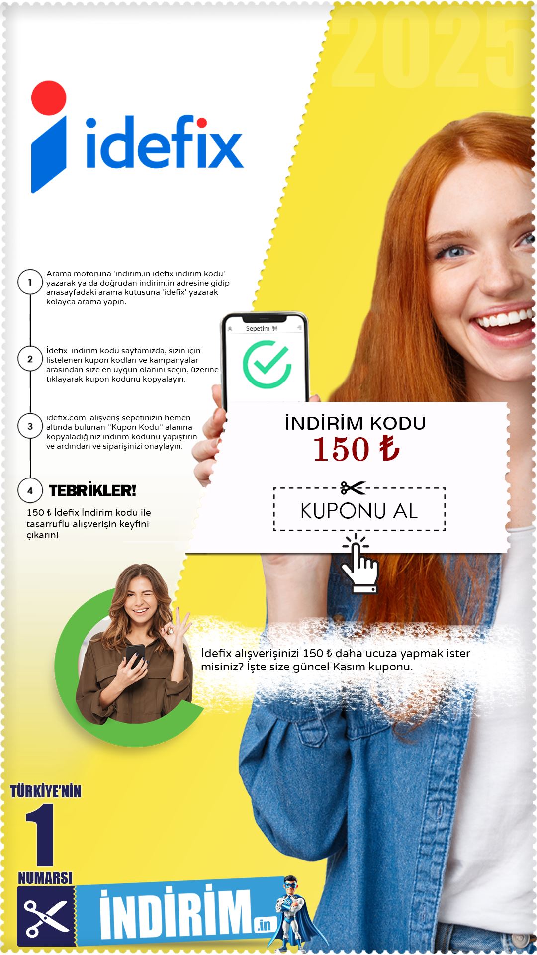 150 ₺ İdefix Kupon Kodu