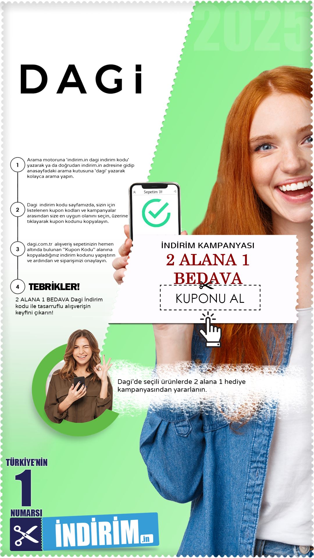2 Alana 1 Hediye Dagi Kampanyası