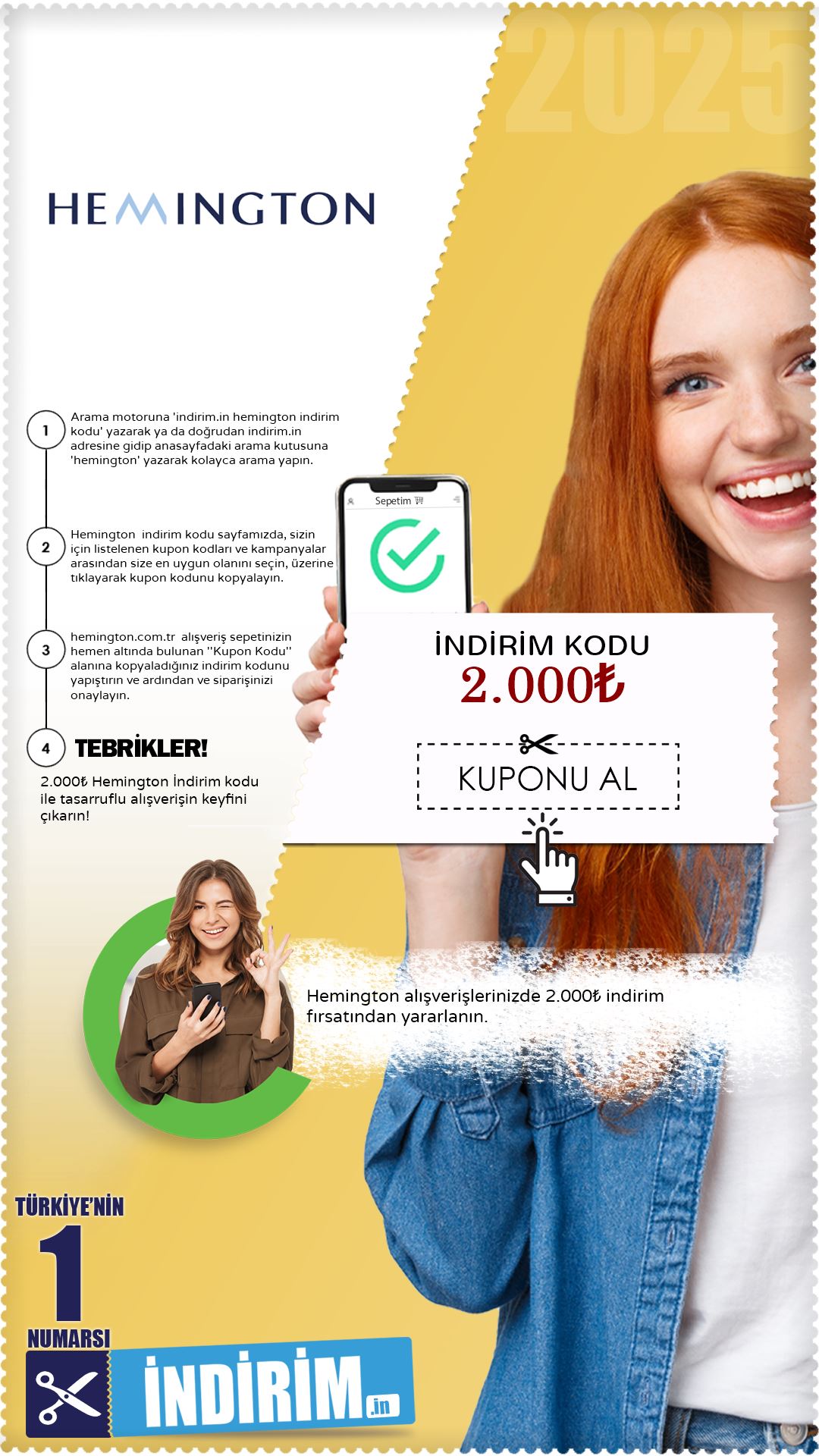 2.000₺ Hemington Outlet İndirim Kampanyası