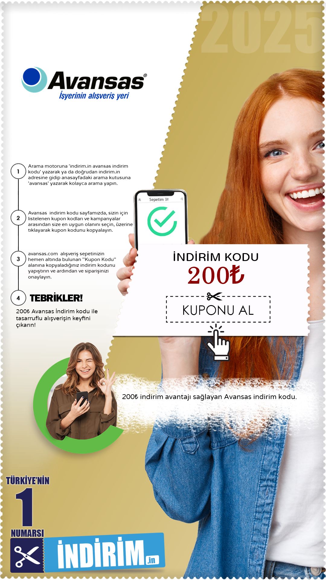 200₺ Avansas İndirim Kuponu
