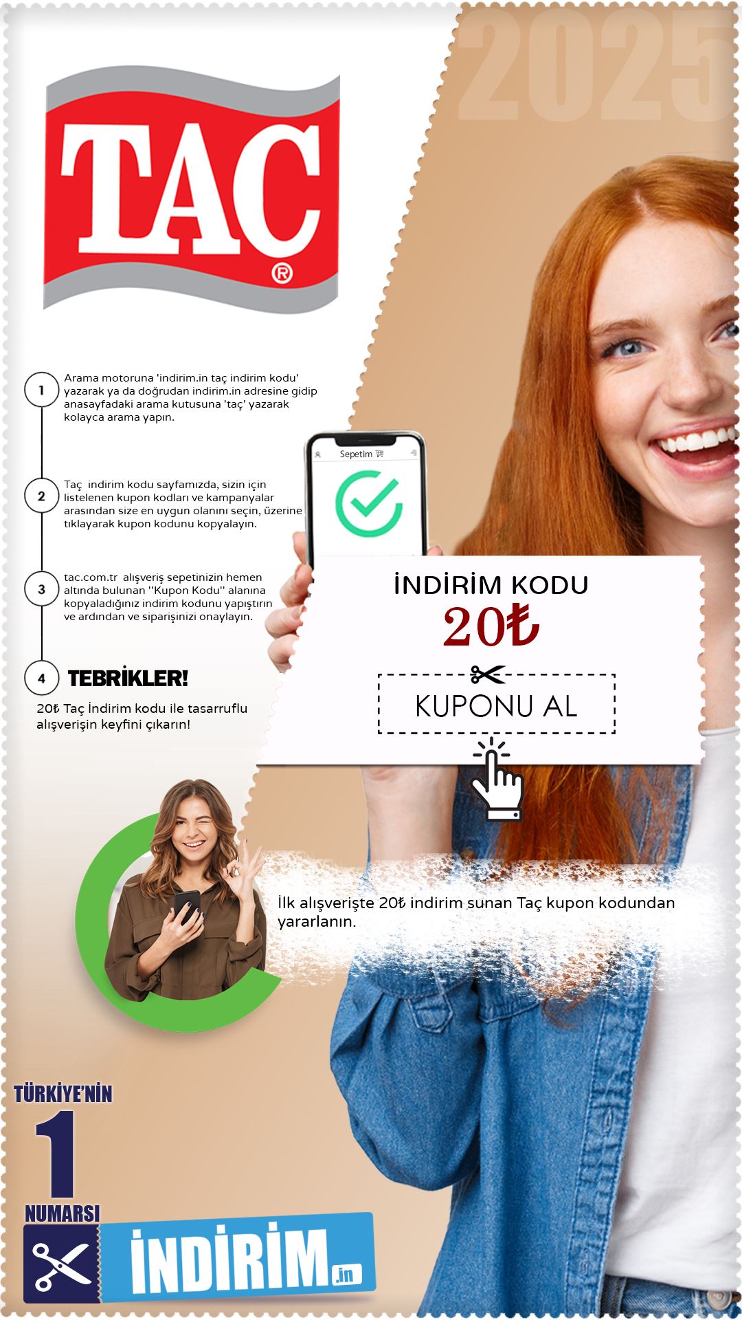 20₺ Taç İlk Alışveriş Kodu