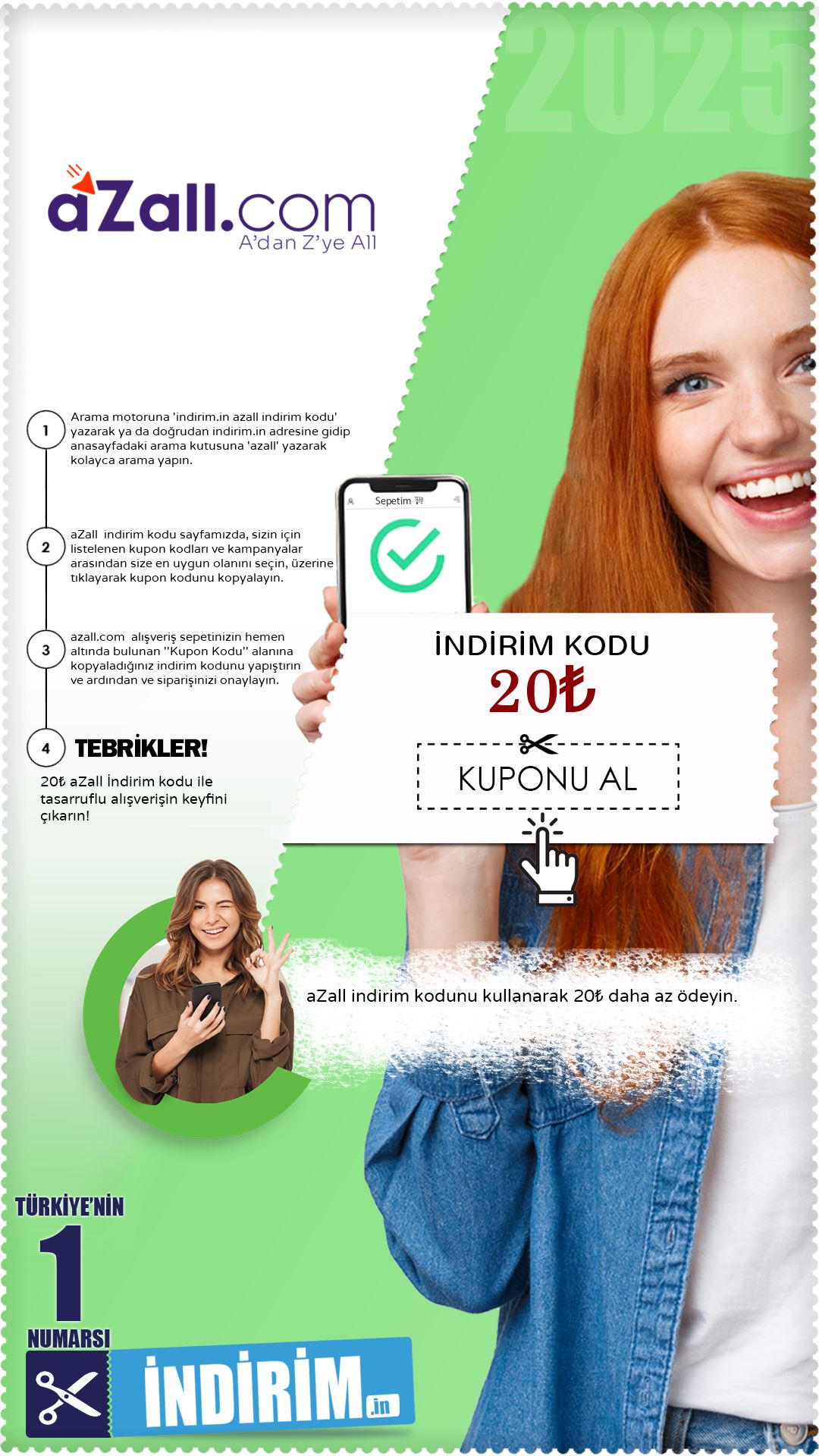 20₺ Ucuzlatan Azall Kuponu