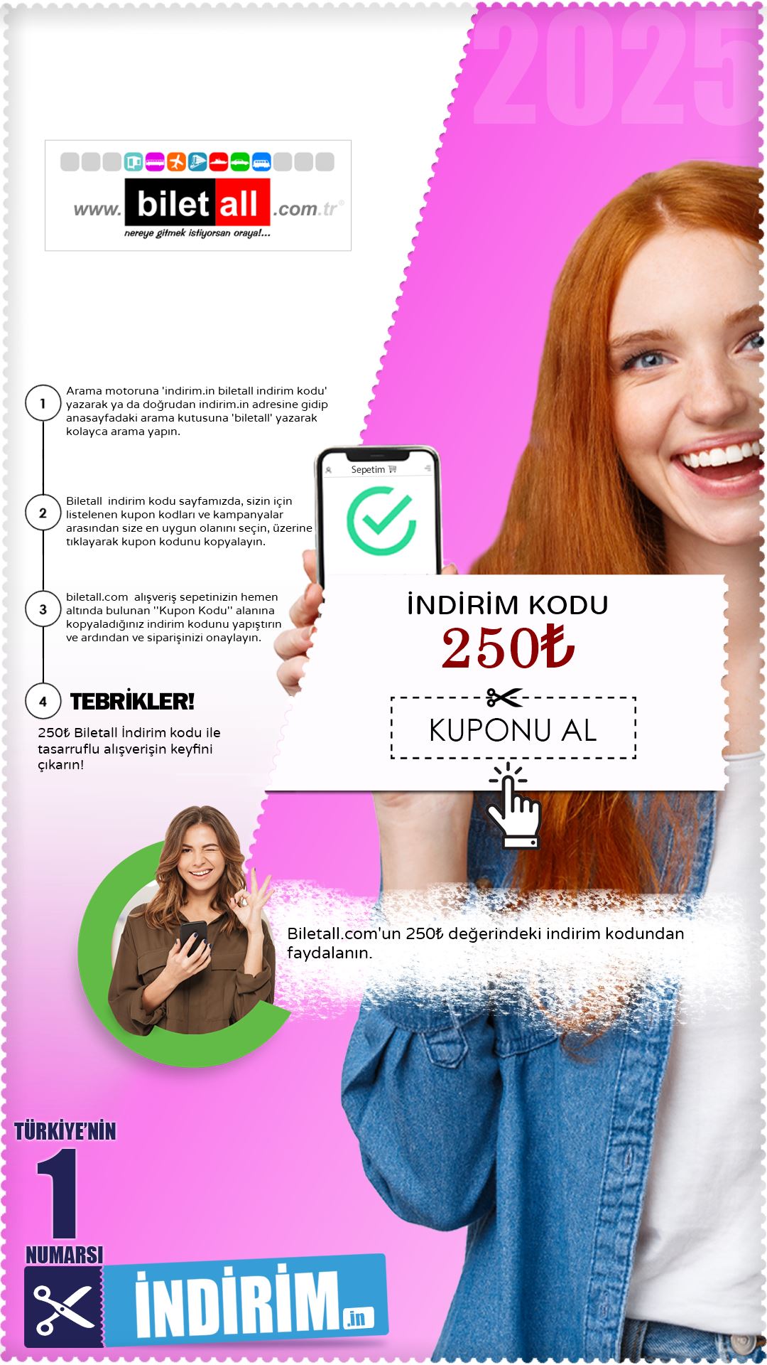 250₺ Biletall İndirim Kodu