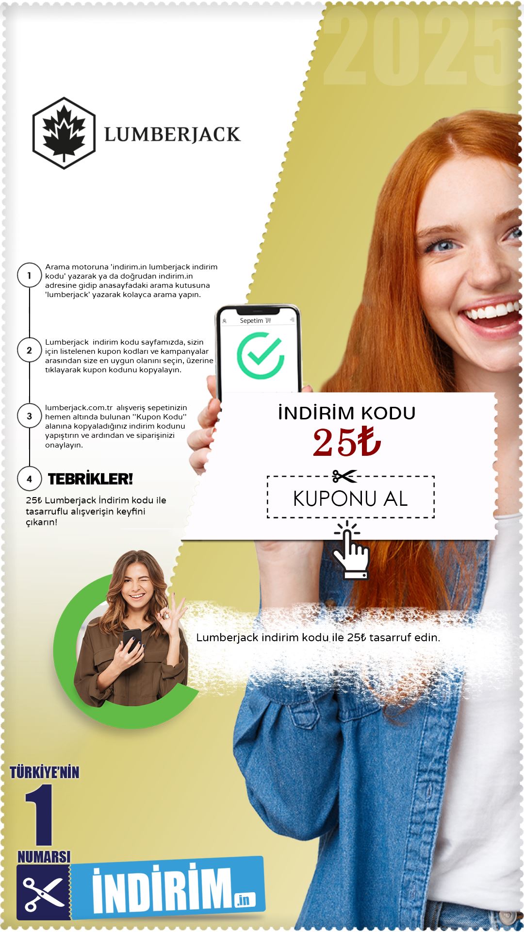 25₺ Lumberjack İndirim Kuponu