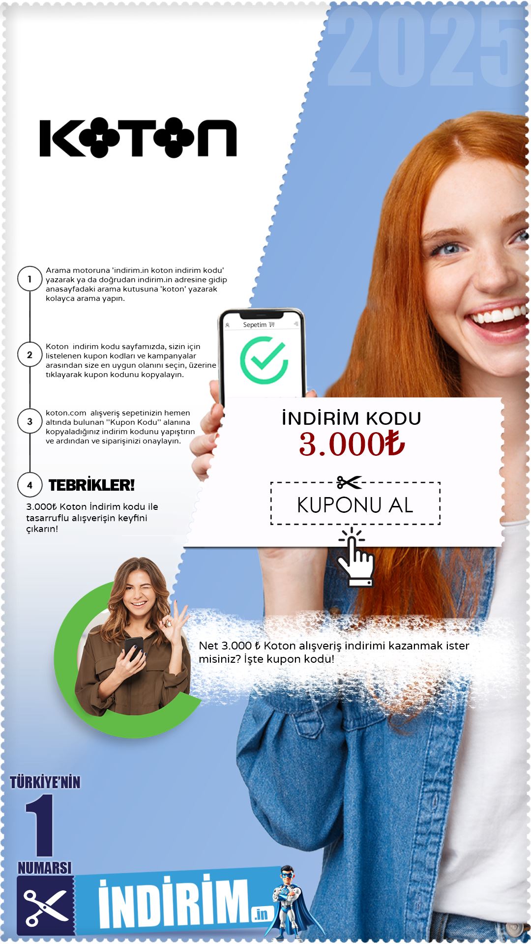3.000 ₺ Koton İndirim Kodu