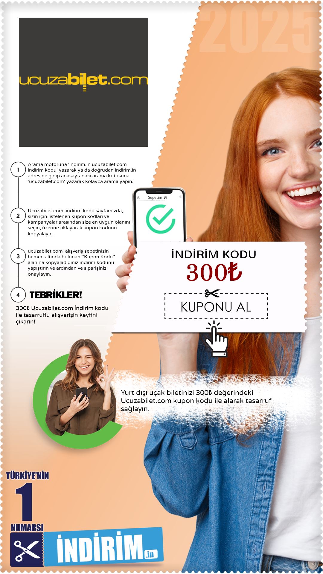 300₺ Ucuzabilet.Com İndirim Kuponu