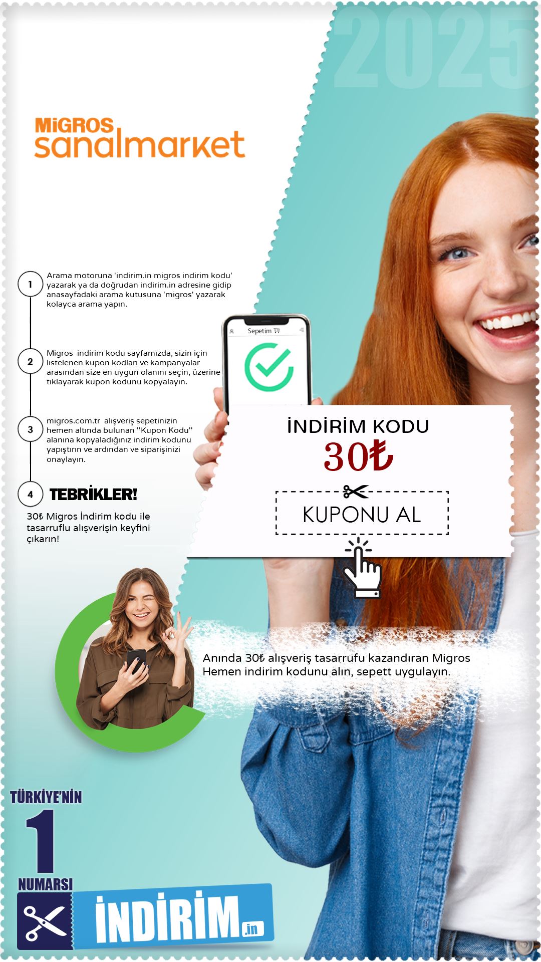 30₺ Migros İndirim Kuponu Kodu