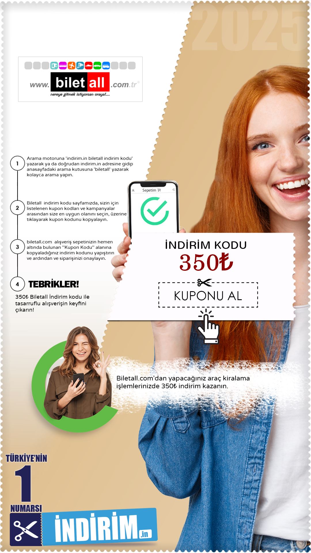 350₺ Biletall İndirim Kuponu