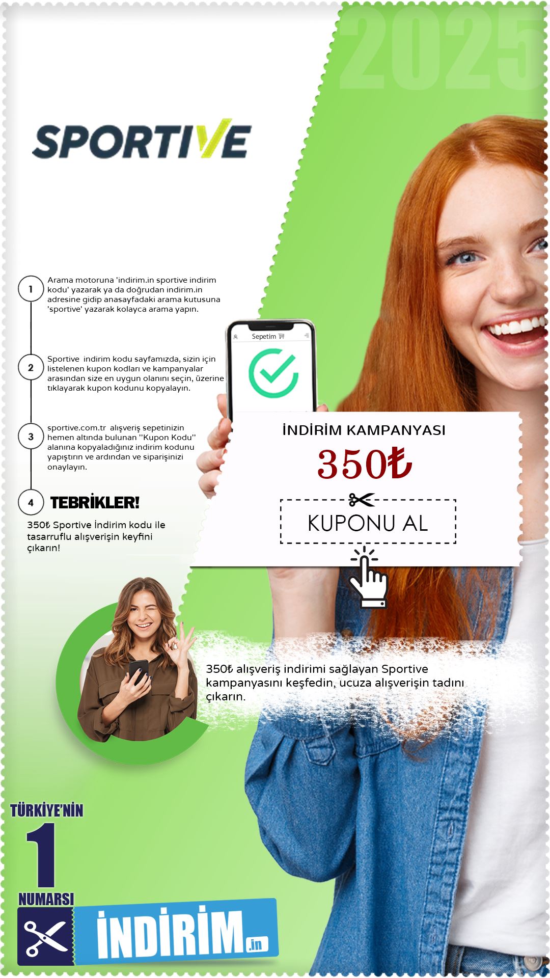 350₺ Sportive İndirim Kampanyası