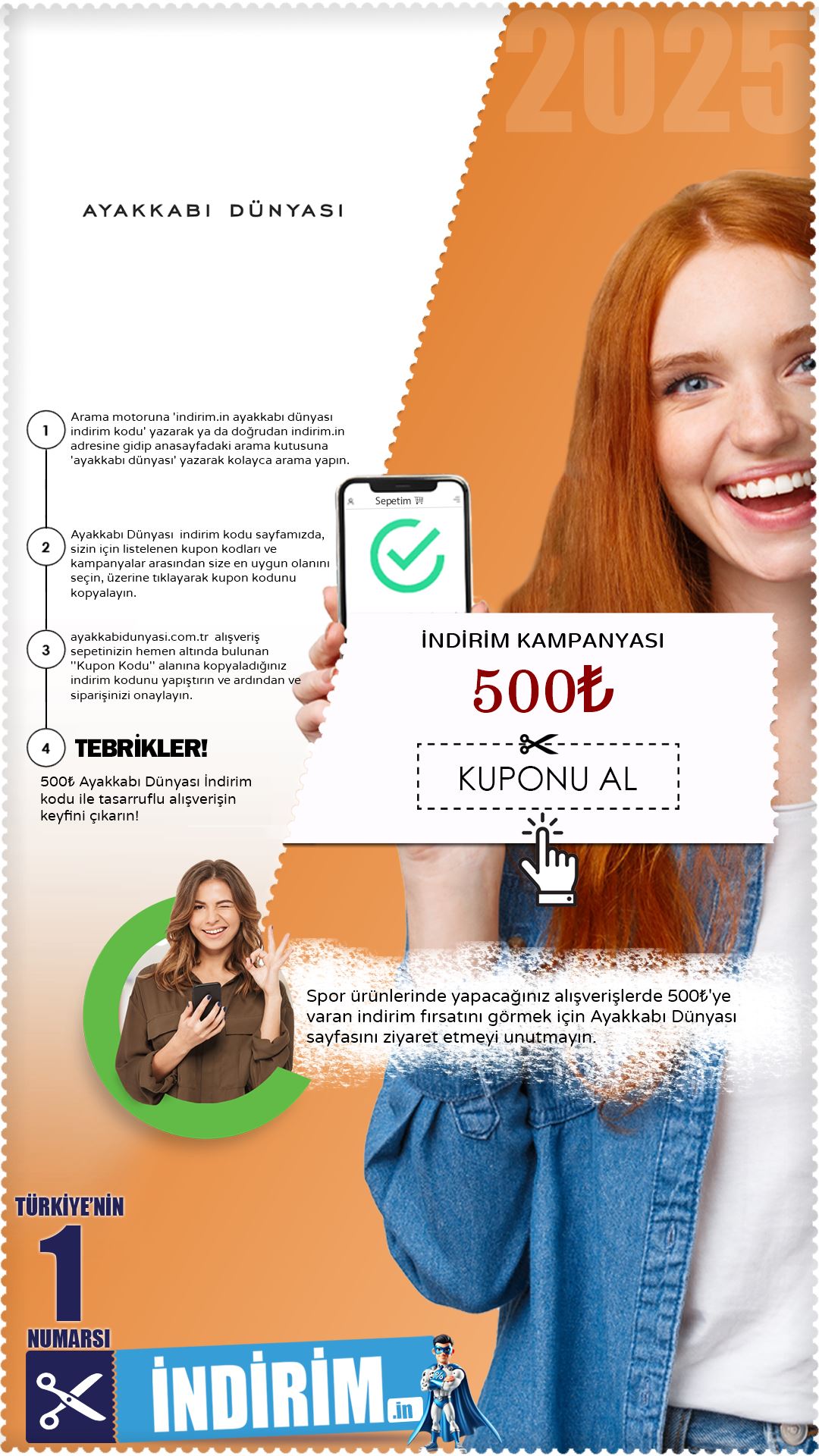 500₺ Ayakkabı Dünyası İndirim Fırsatı