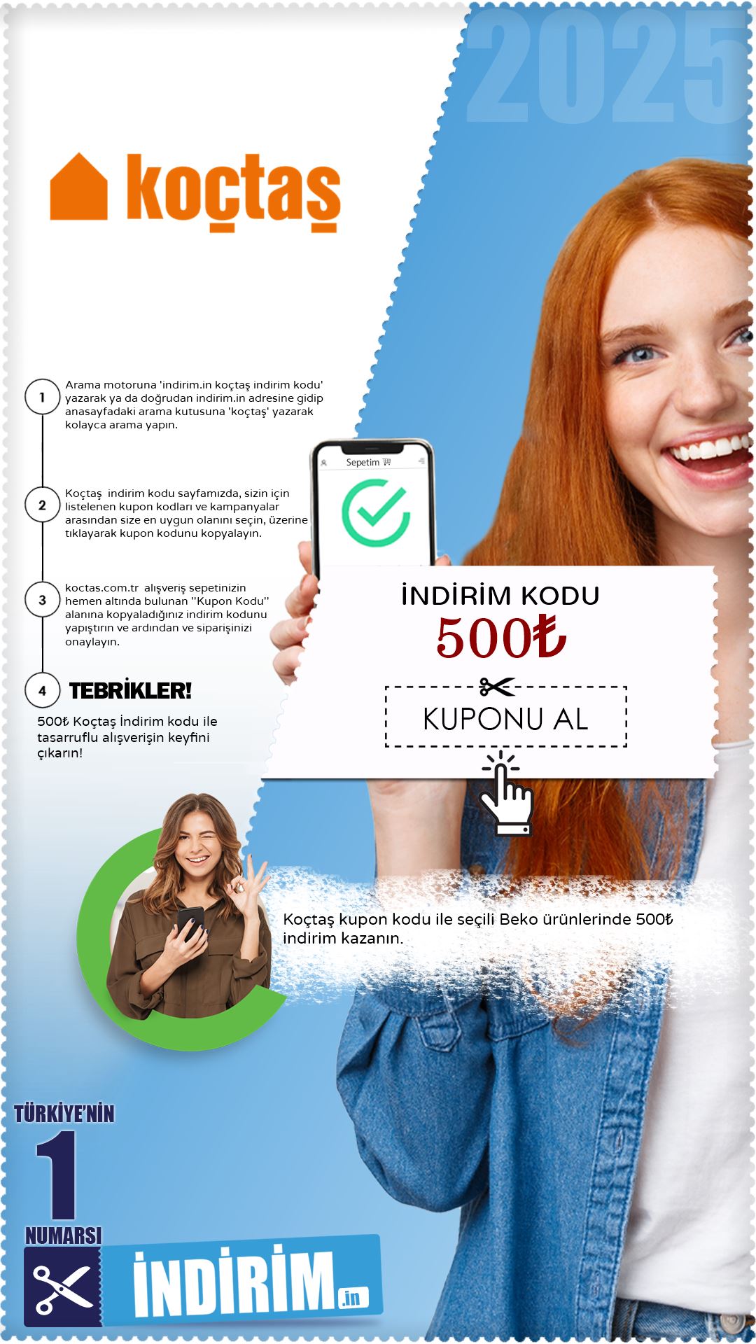 500₺ Koçtaş Kupon Kodu