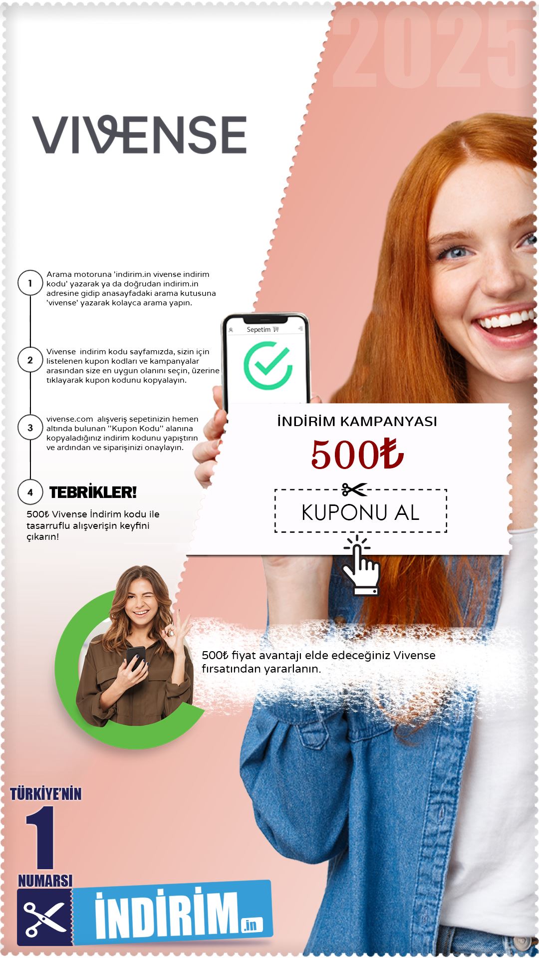500₺ Vivense Sepet İndirimi