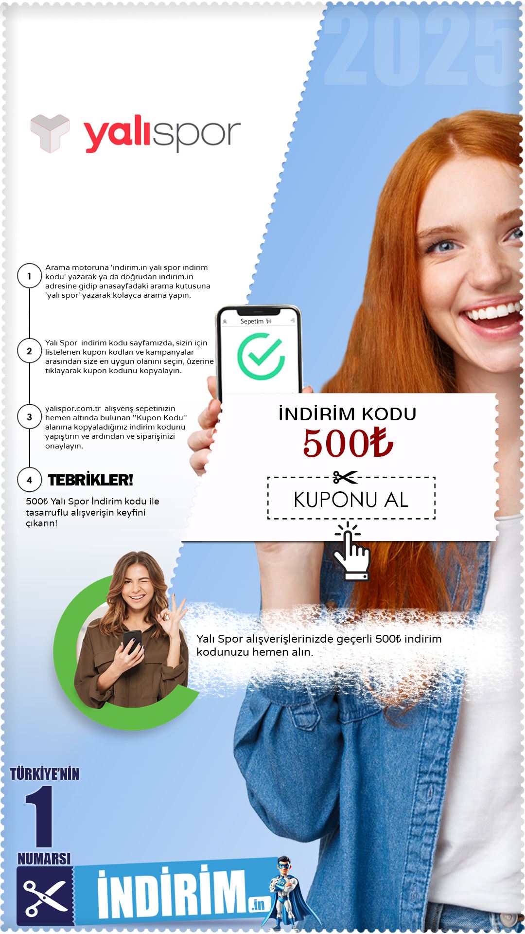 500₺ Yalı Spor İndirim Kodu