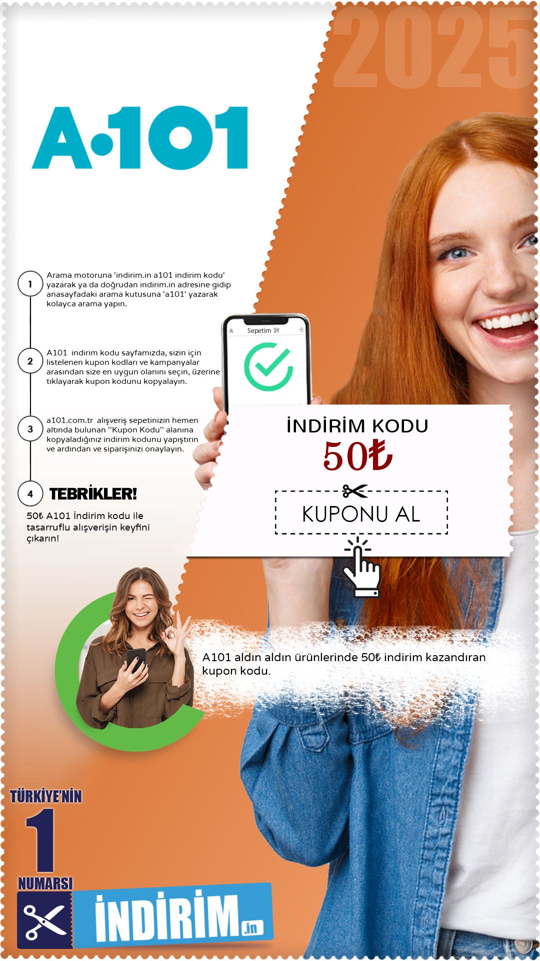 50₺ Değerinde A101 İndirim Kodu