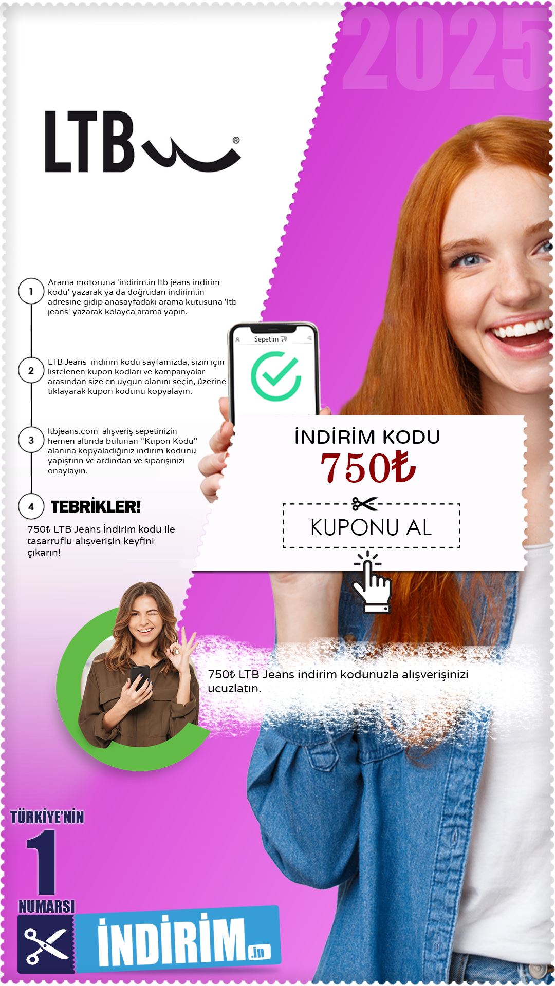 750₺ Ltb Jeans İndirim Kuponu