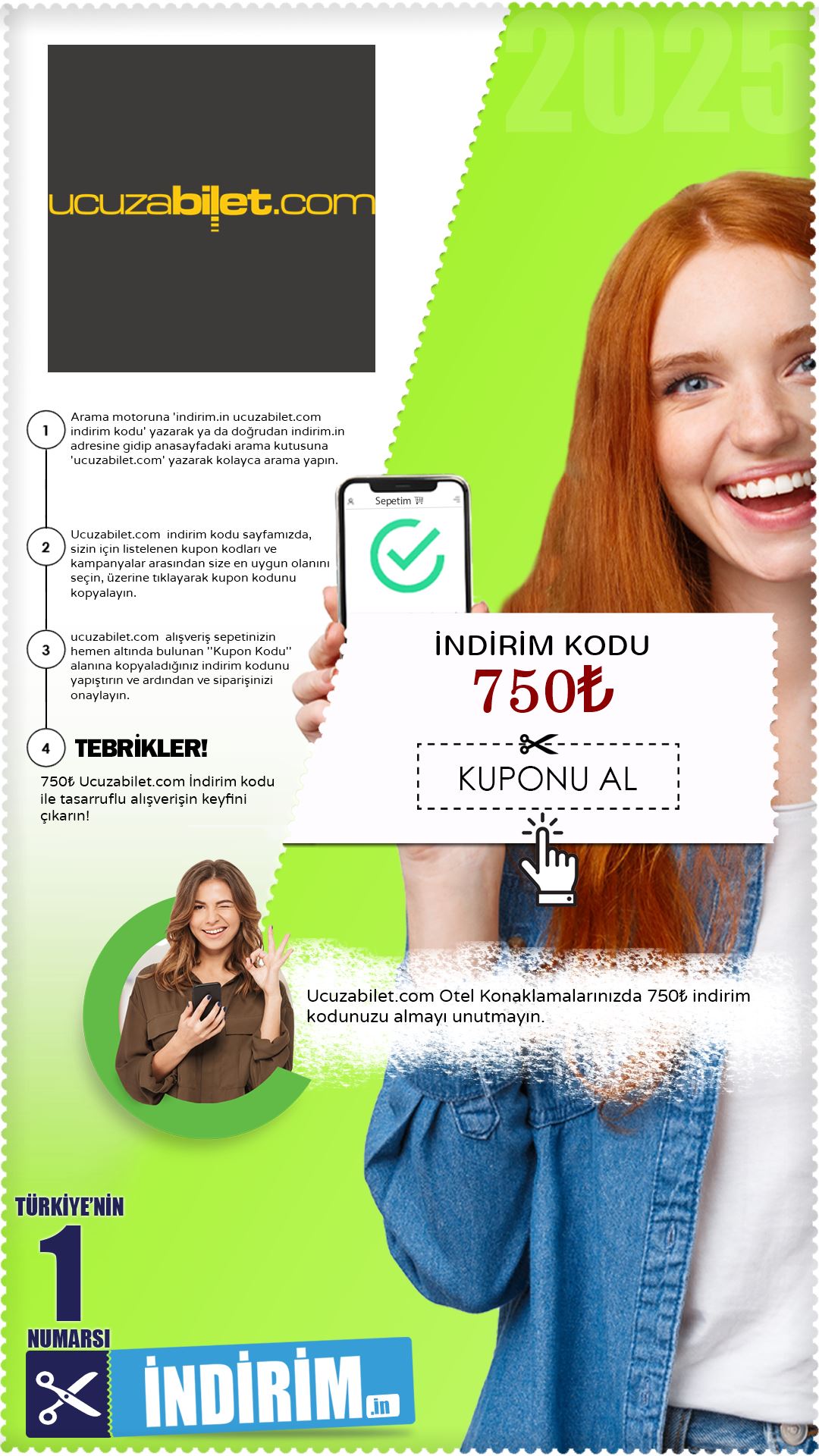 750₺ Ucuzabilet.Com Konaklama İndirim Kodu