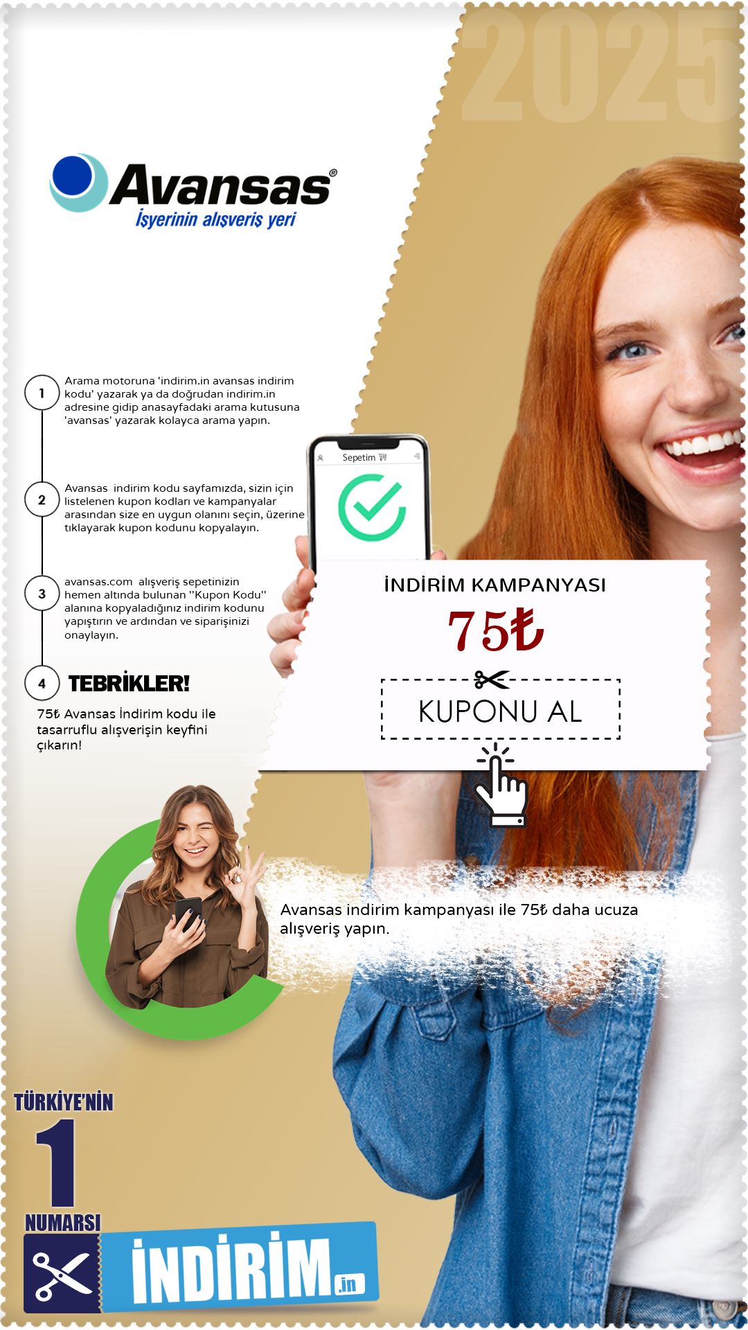 75₺ Avansas İndirim Kampanyası