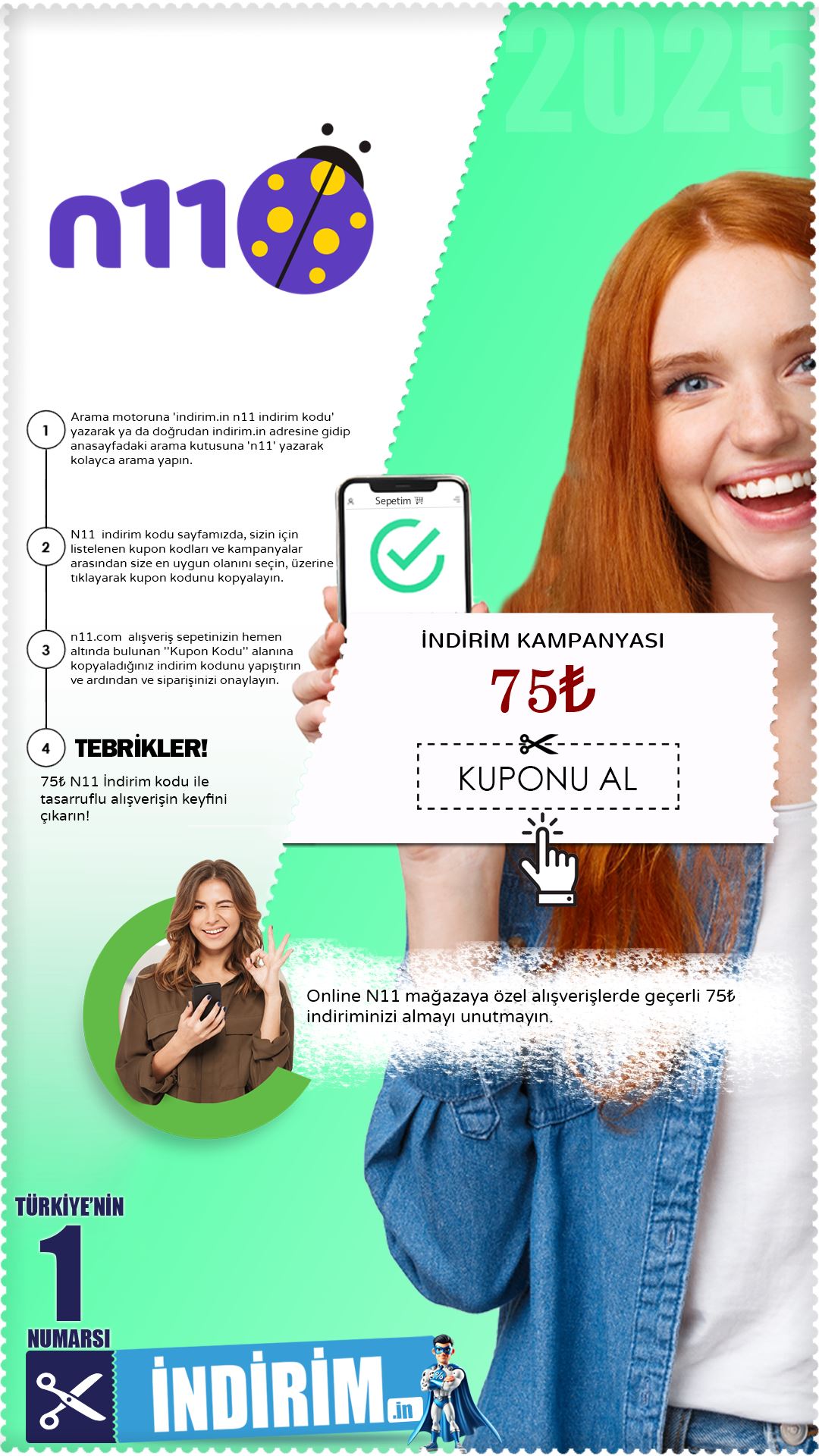 75₺ N11 Yeni Üye Kuponu