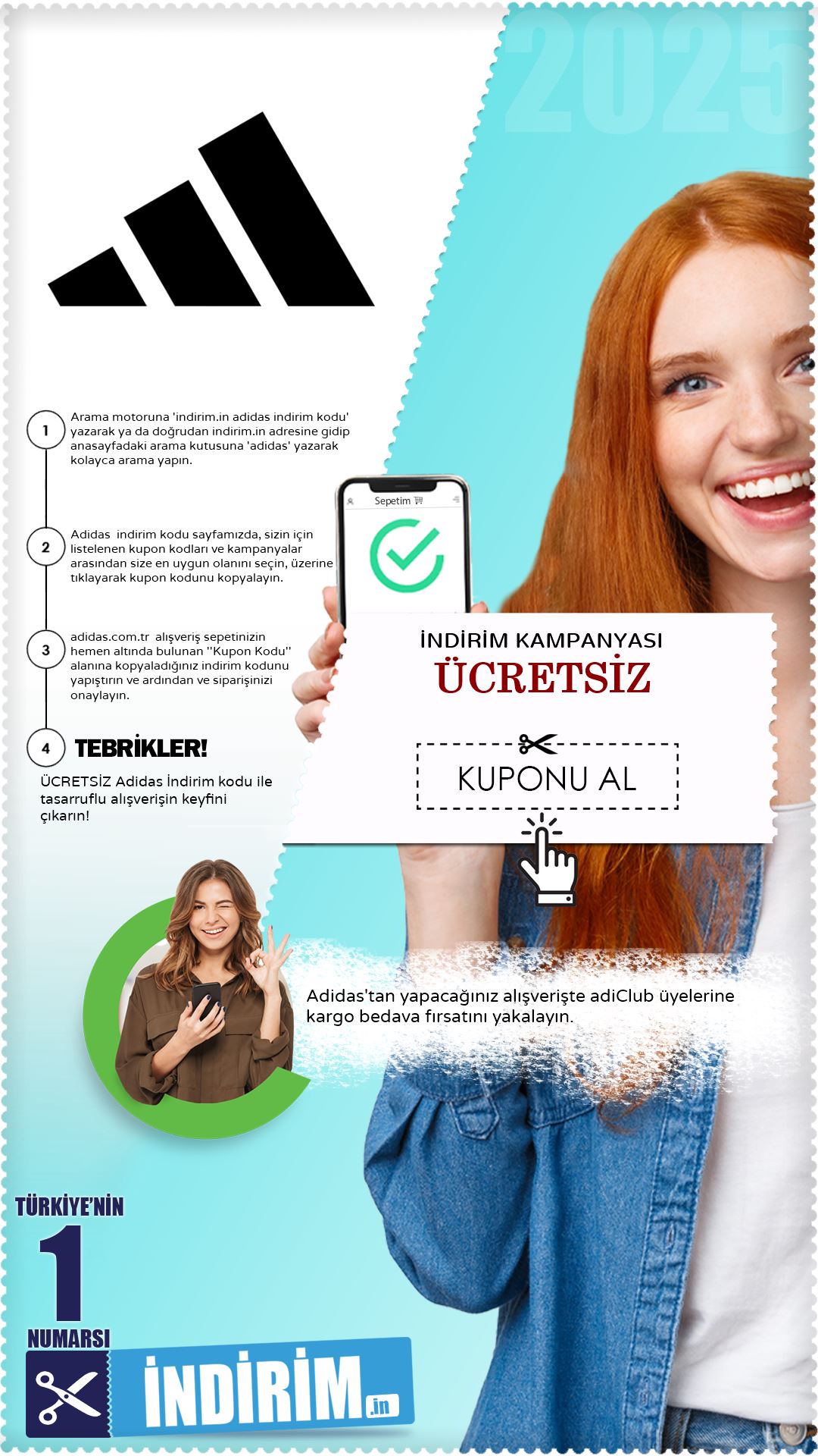 Adidas Ücretsiz Kargo Fırsatı