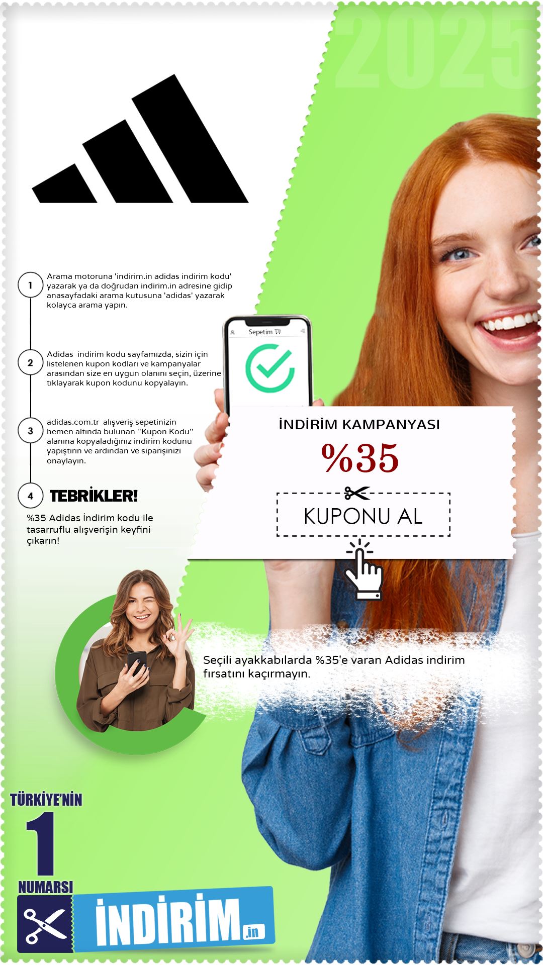 Adidas %35'E Varan İndirim Kampanyası
