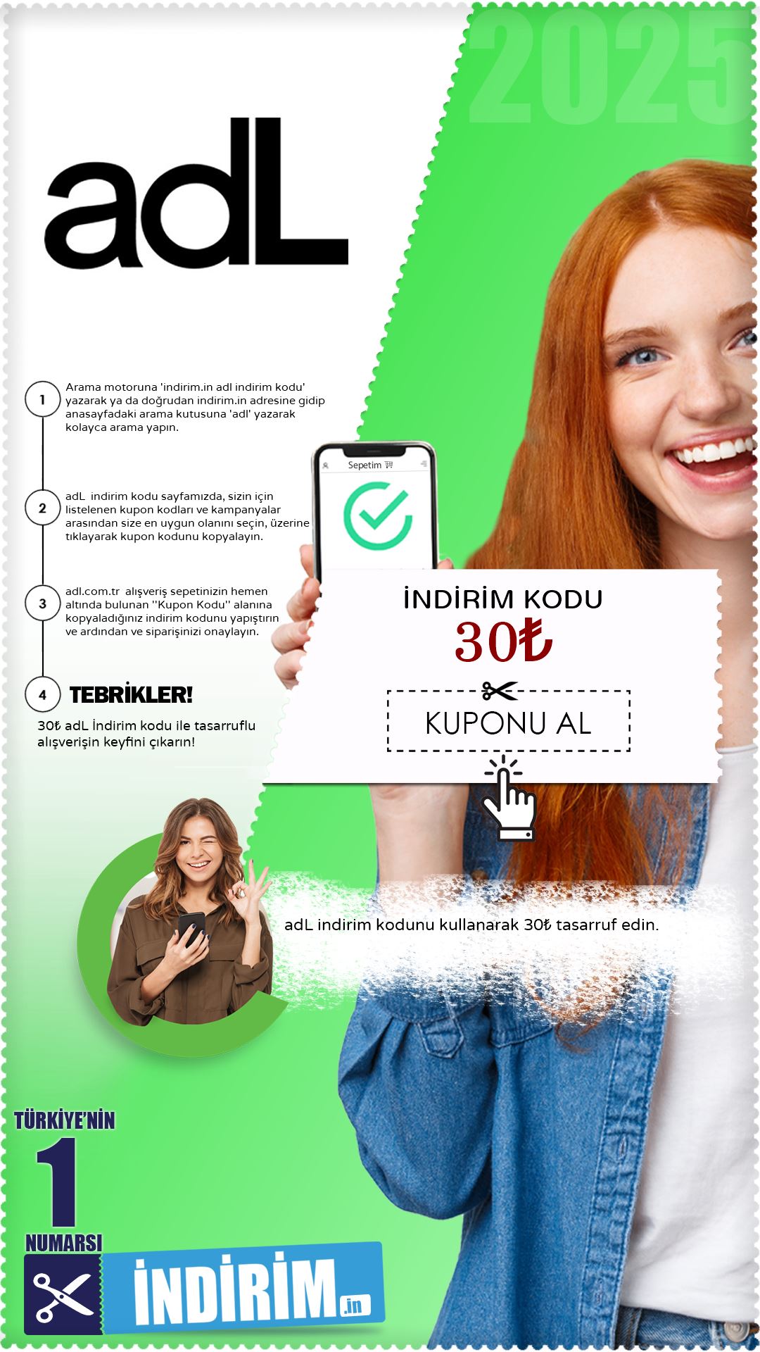 Adl 30₺ Değerinde İndirim Kodu