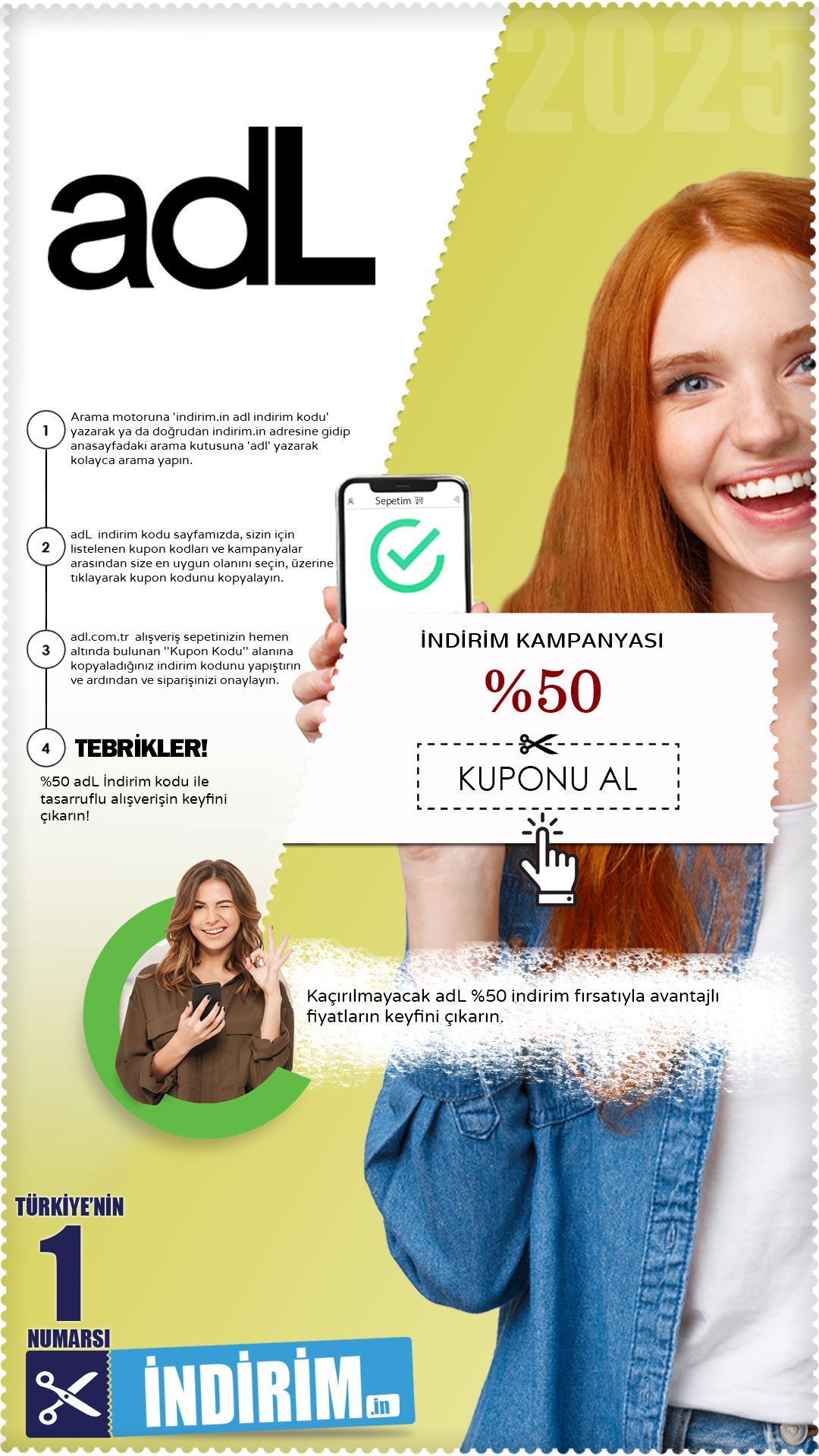 Adl'de %50 İndirim Fırsatı
