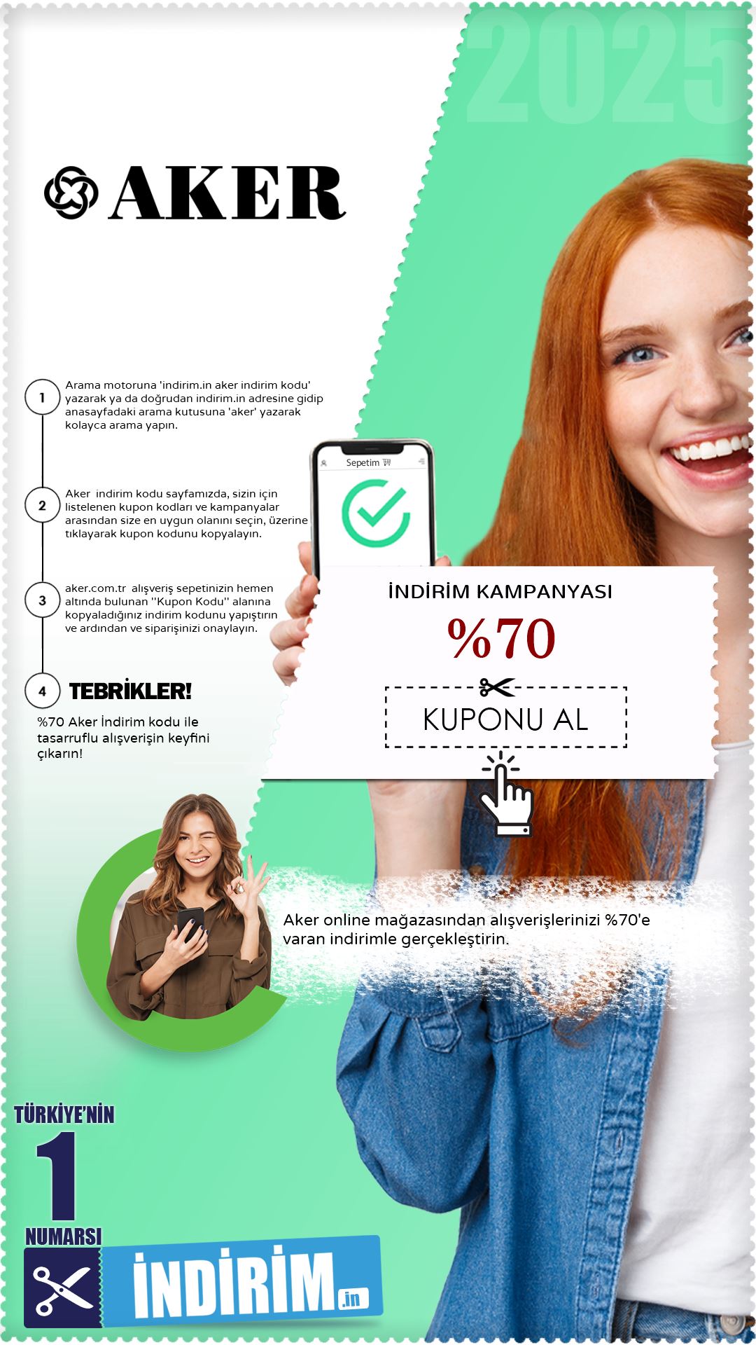 Aker %70 İndirim Kampanyası
