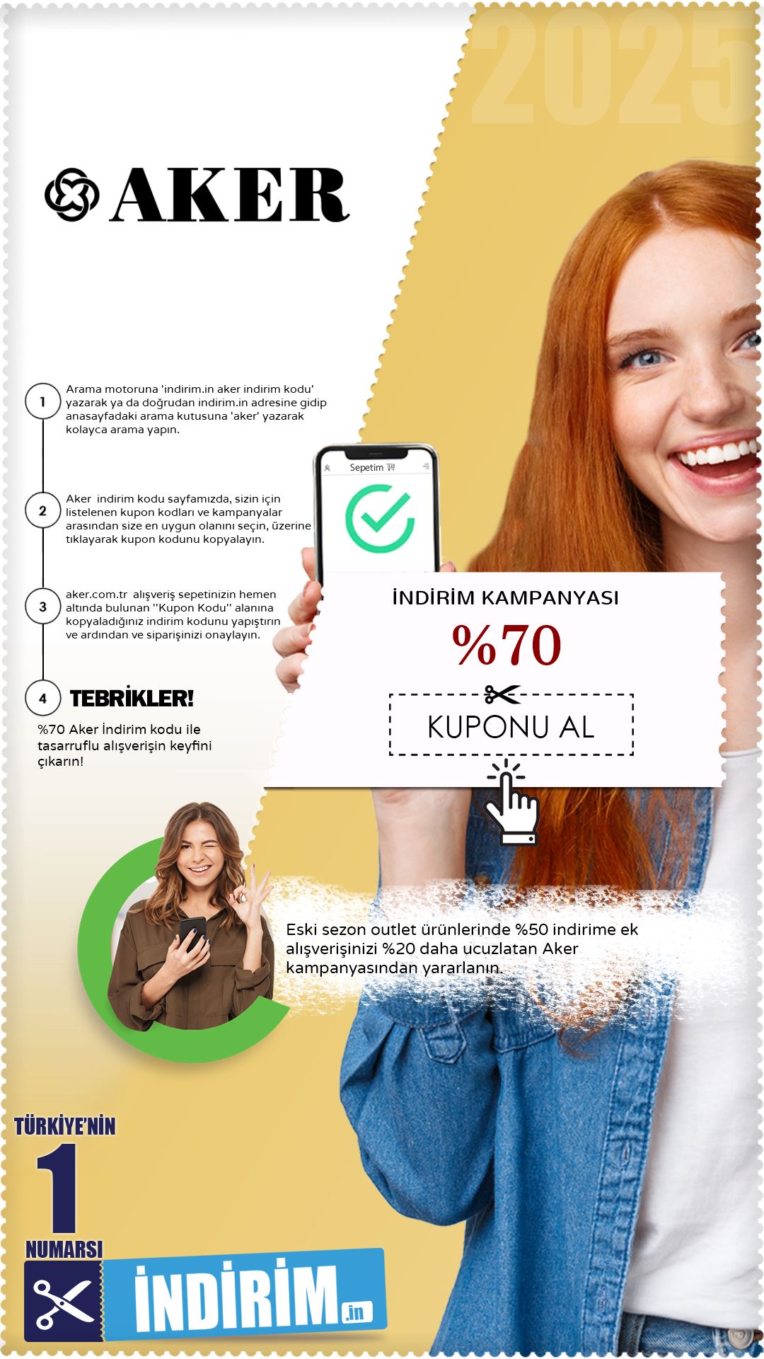 Aker %70 Outlet İndirim Avantajı