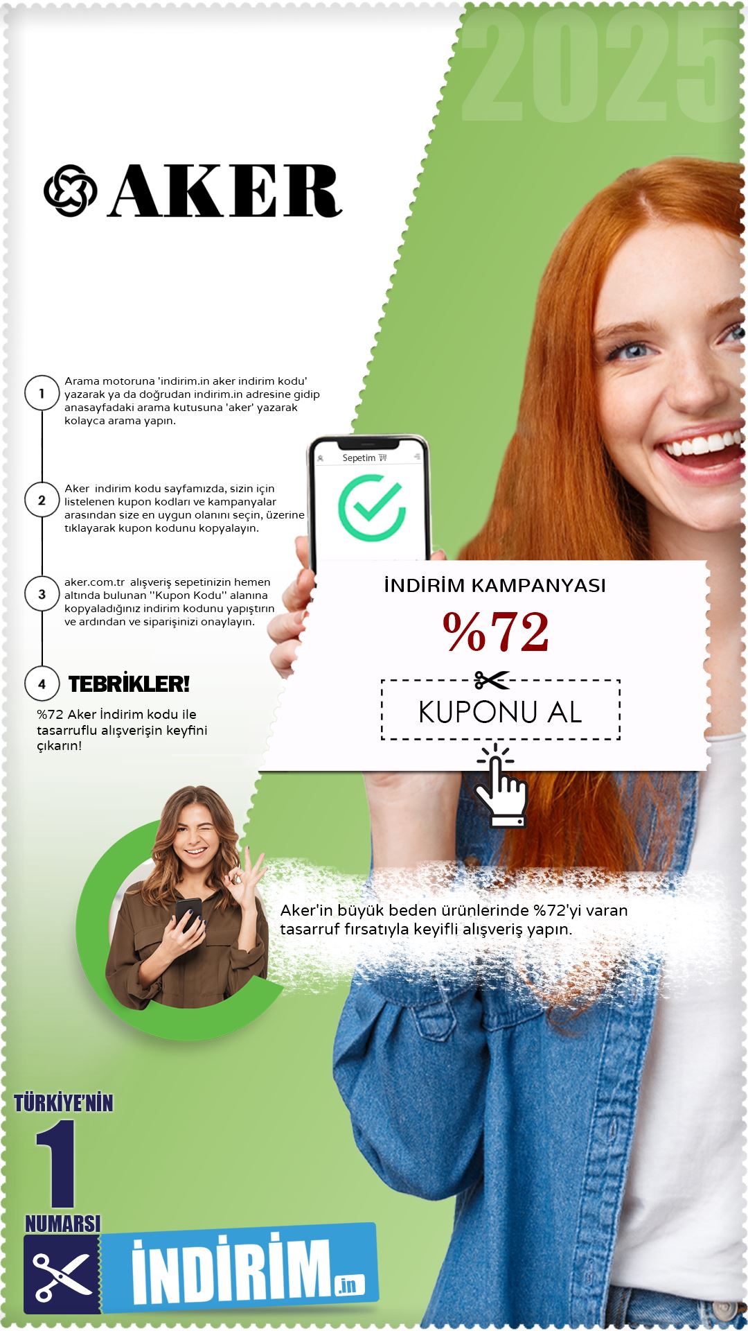 Aker %72 Büyük Beden İndirim Kampanyası