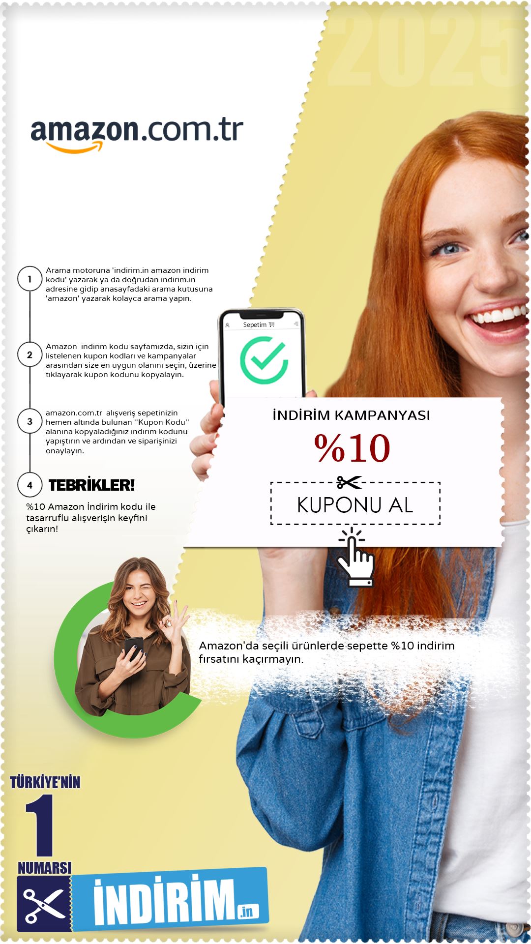 Amazon Sepette %10 İndirim Kampanyası