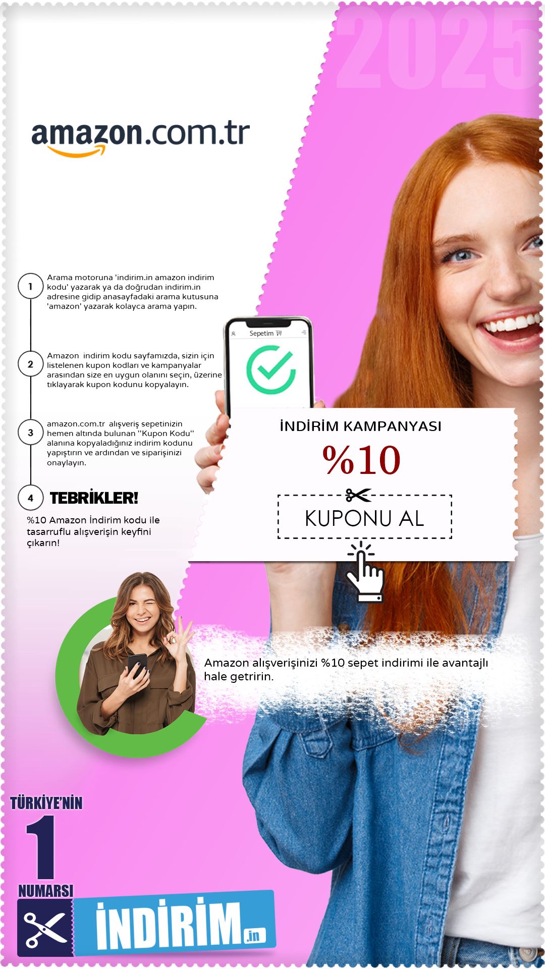 Amazon %10 Sepet İndirimi