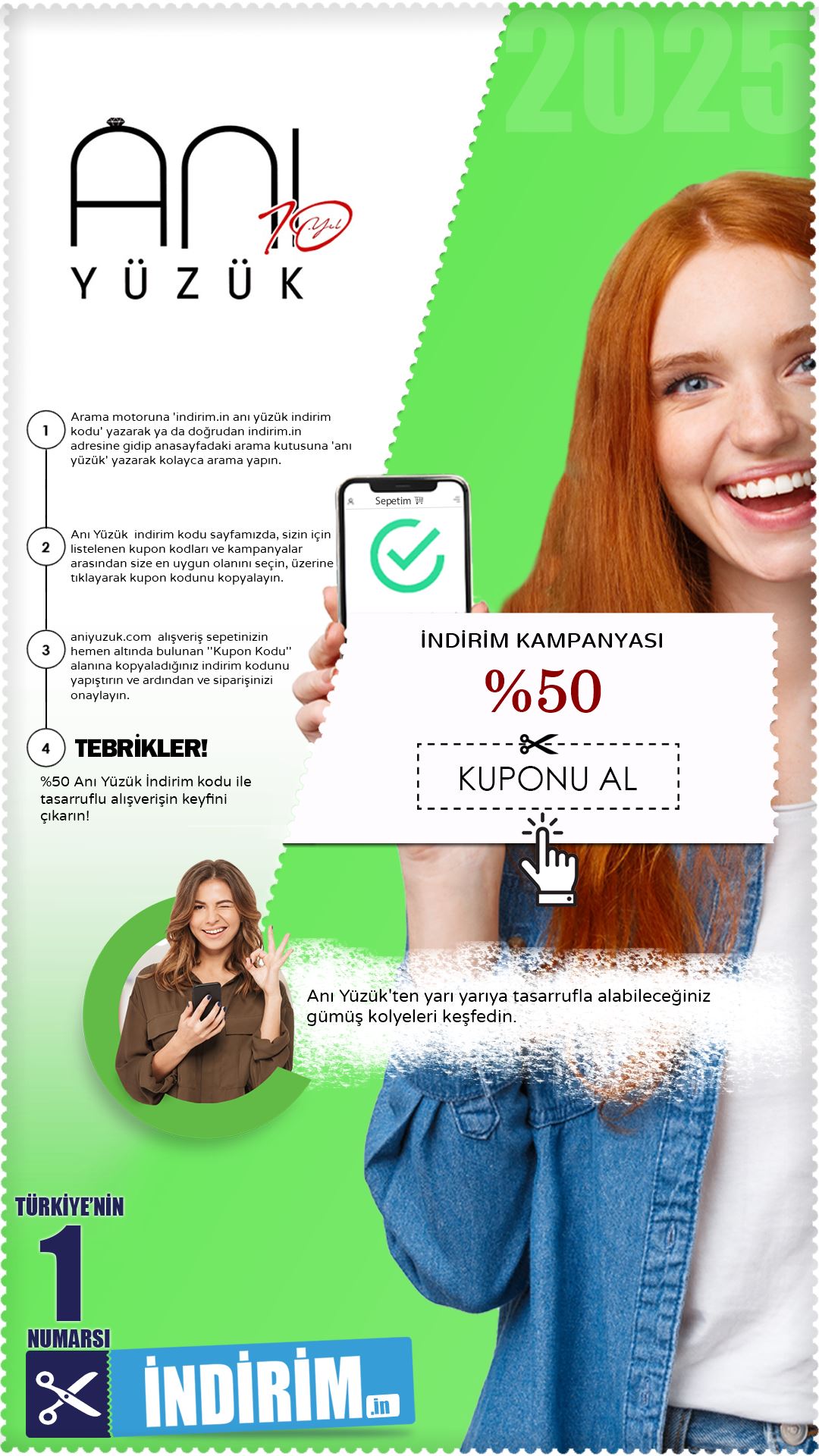 Anı Yüzük %50 Kolye İndirim Kampanyası