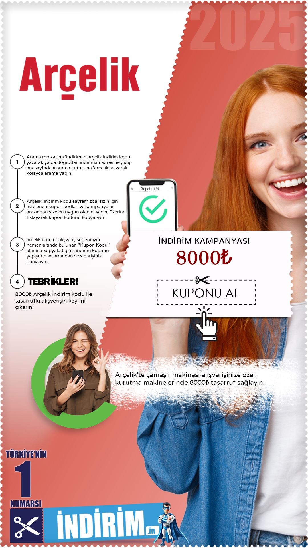 Arçelik 8000₺ İndirim Kampanyası