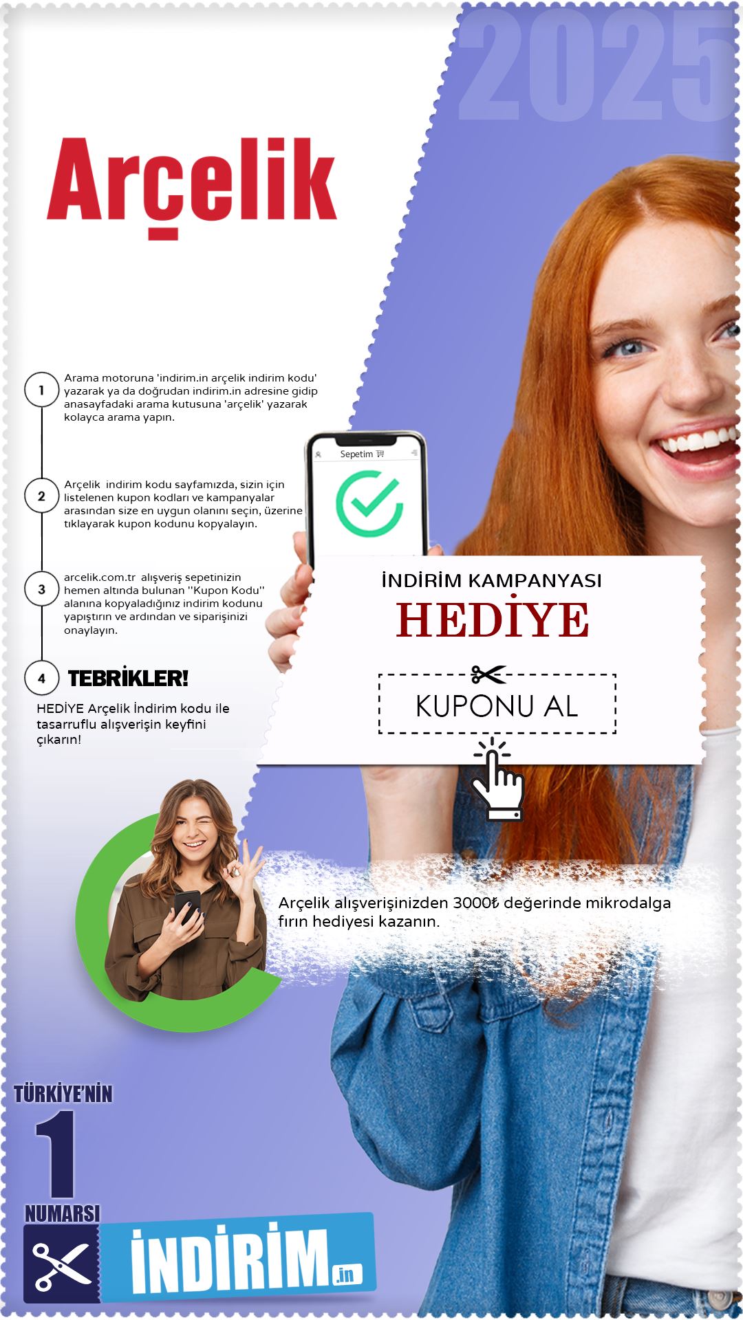 Arçelik Mikrodalga Fırın Hediye Fırsatı