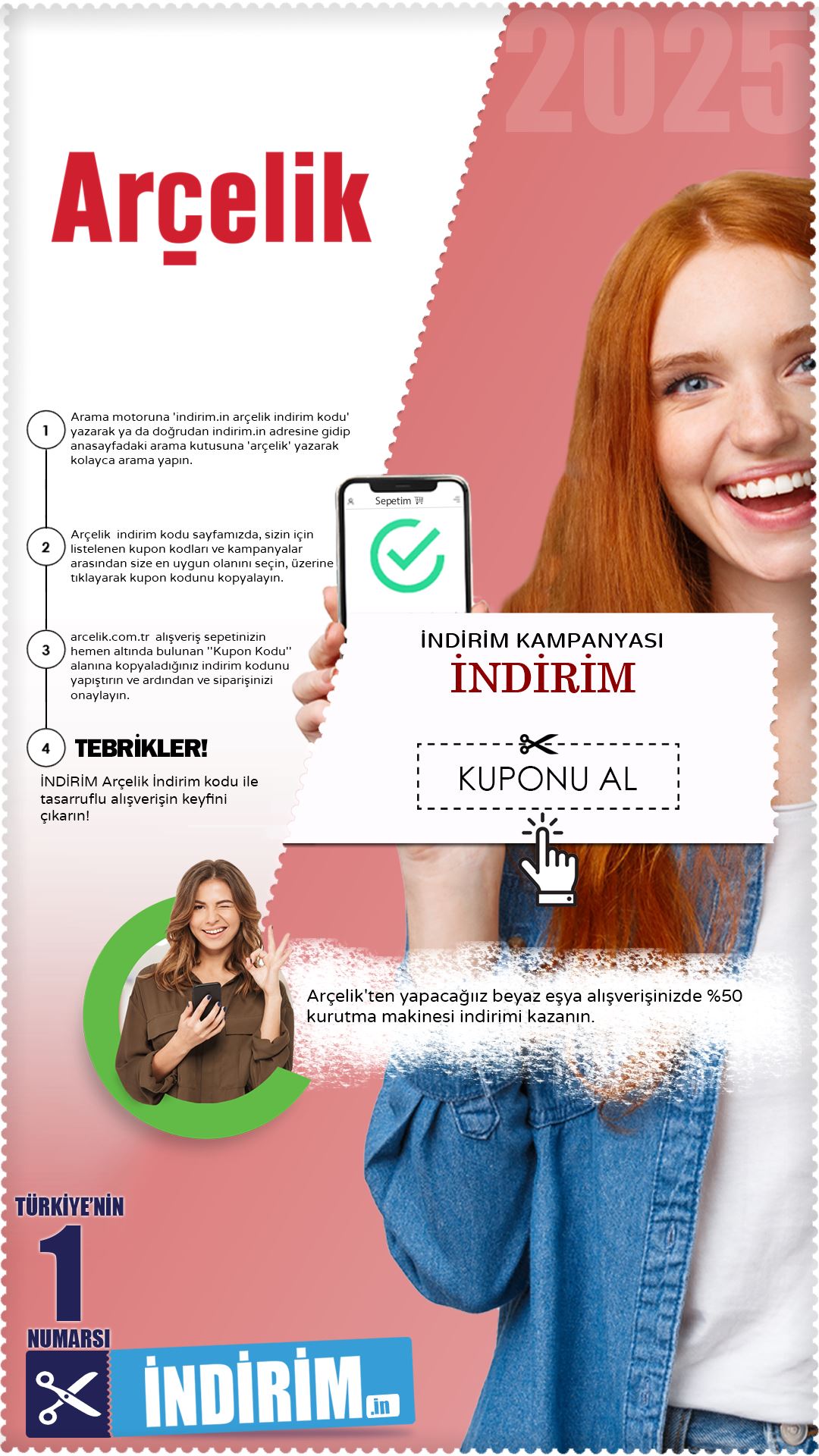 Arçelik %50 Kurutma Makinesi İndirimi