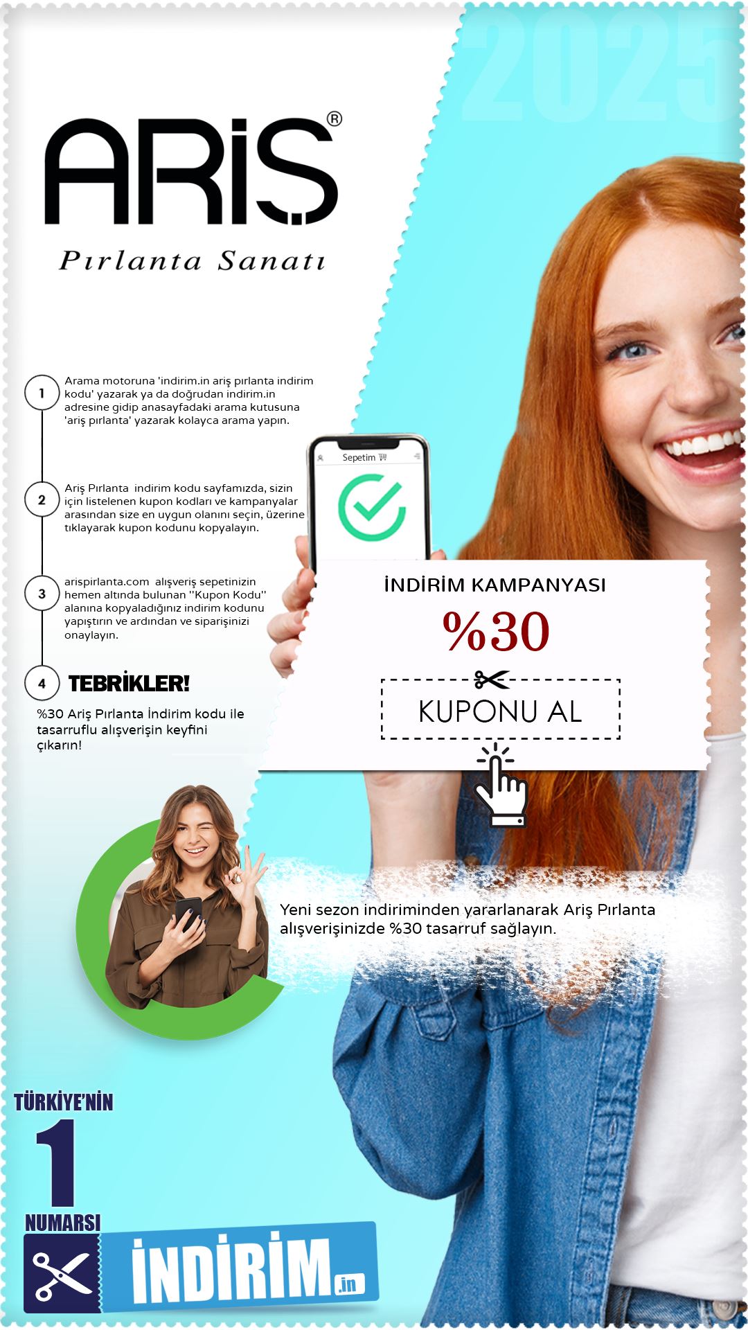 Ariş Pırlanta %30 Alışveriş İndirimi