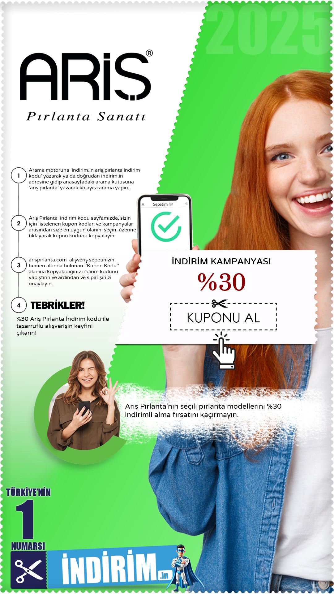 Ariş Pırlanta %30 Pırlanta İndirim Avantajı