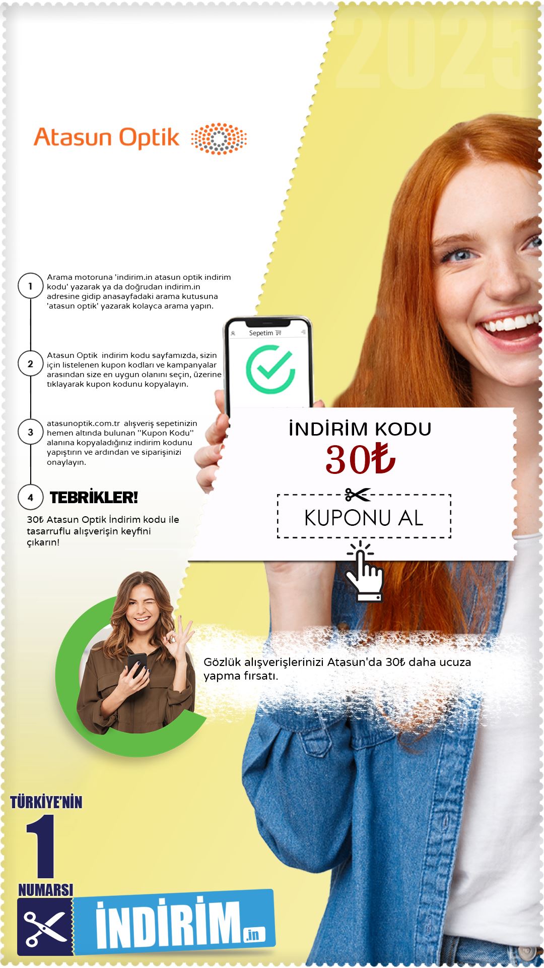 Atasun 30₺ İndirim Fırsatı