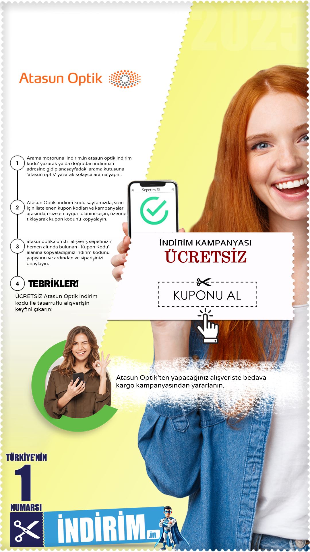 Atasun Optik Ücretsiz Kargo Fırsatı
